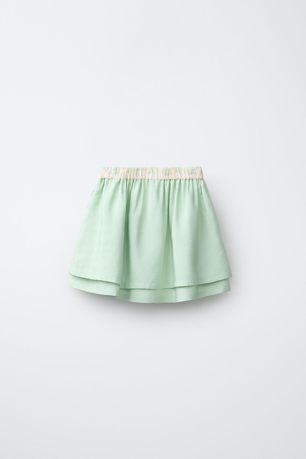 FALDA TAFETA DETALLE CINTURA / Lima claro - Zara фото 2