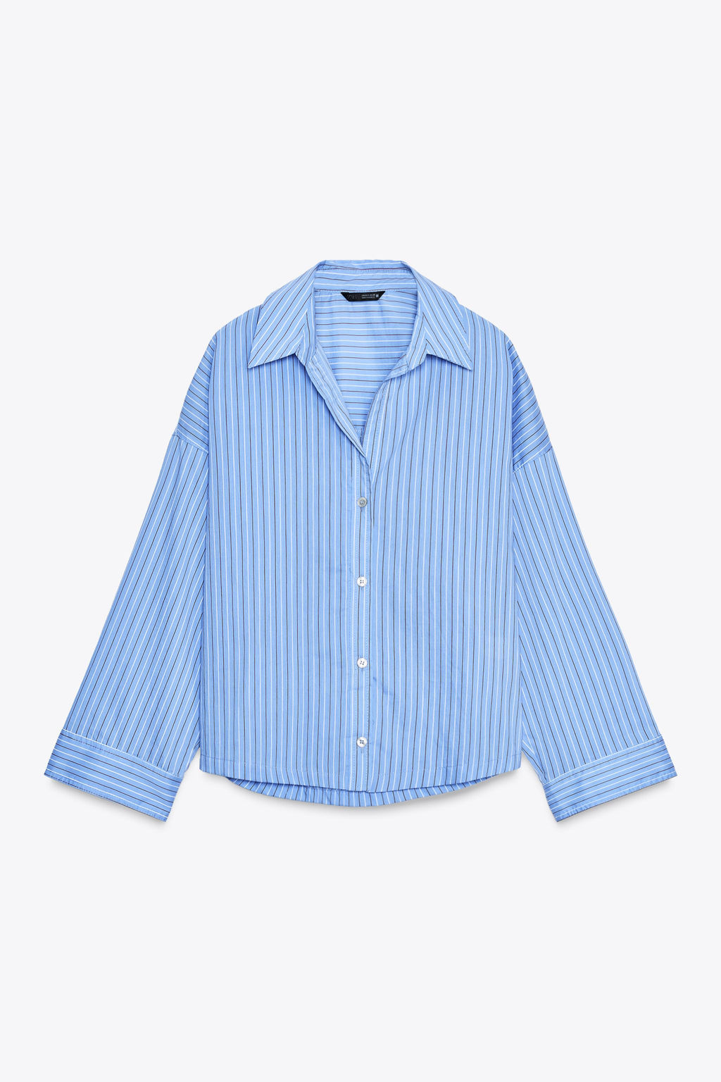 POPLIN SHIRT WITH BUTTONS - Zara фото 6