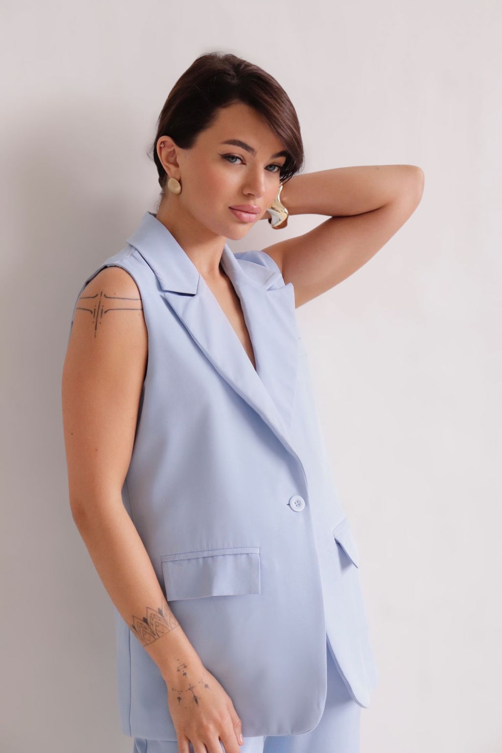 Martichelli Костюм брючный голубой