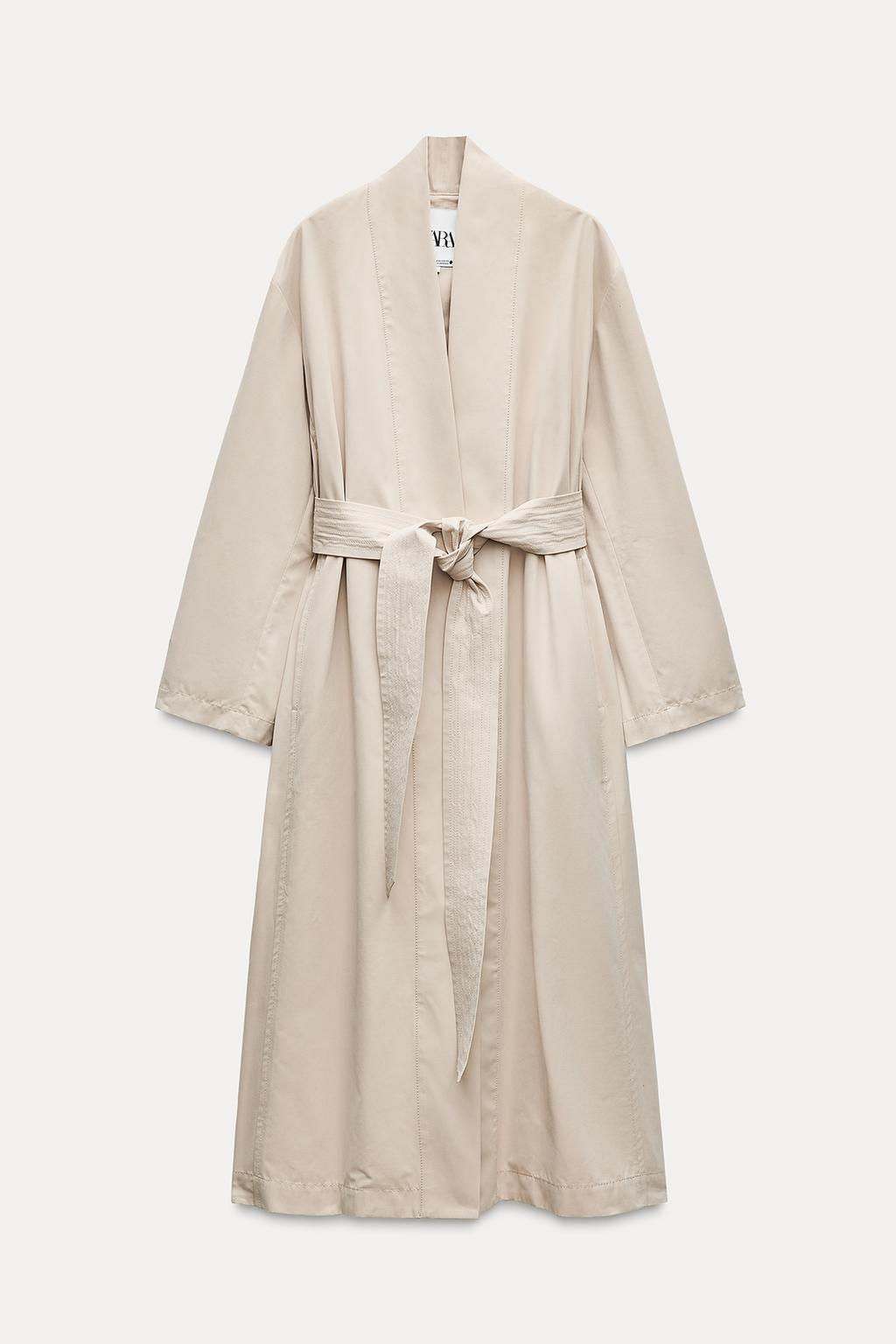 ZW COLLECTION KIMONO TRENCH COAT - Zara фото 7