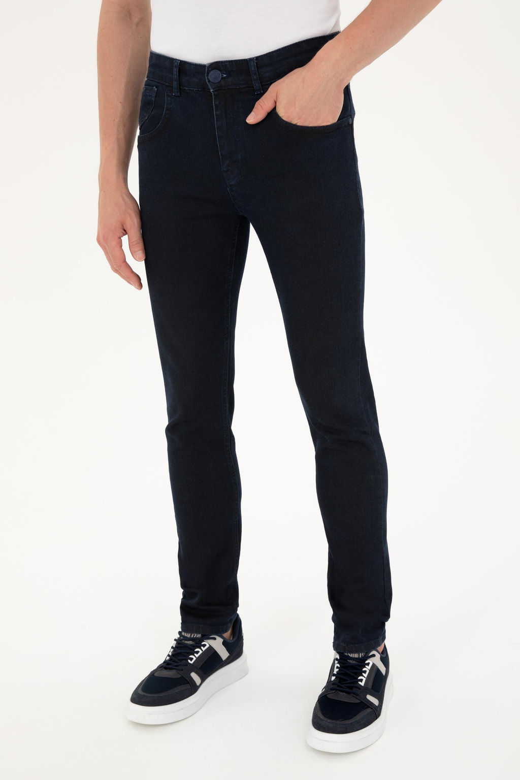 Erkek Koyu Mavi Jean Pantolon