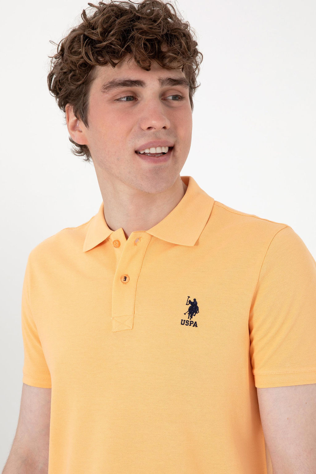 Erkek Slim Fit Polo Yaka Turuncu Basic Ti__rt Sepette S_rpriz _ndirim - U.s. polo assn фото 9