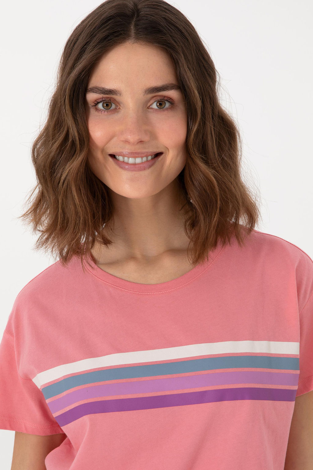 Kad_n Pembe Bisiklet Yaka Ti__rt Sepette S_rpriz _ndirim - U.s. polo assn фото 2