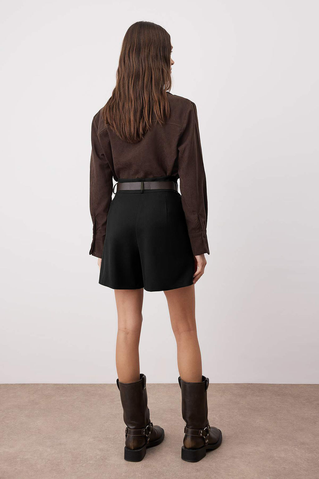 Haki Kemerli City Boy Sort & Bermuda TWOAW26SR00015 - Trendyolmilla фото 8