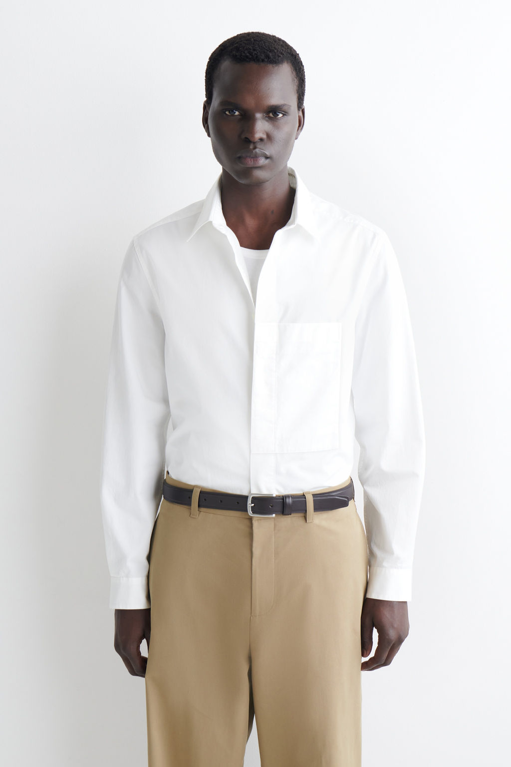 CAMISA SLIM FIT DE ALGOD?N PIMA CON BOLSILLO - H&m фото 2