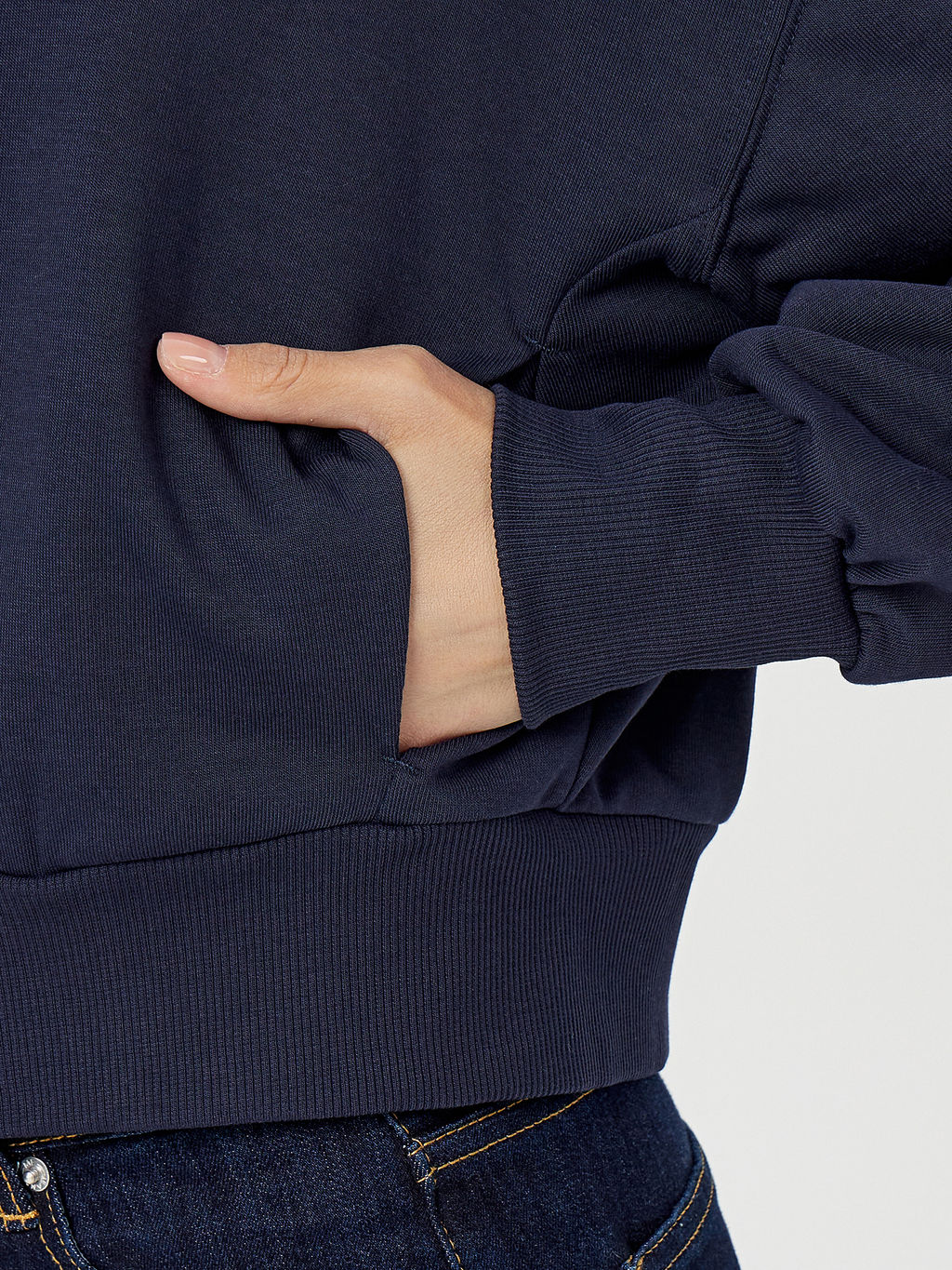 Толстовка женская синяя с надписью Got wind - Mark formelle фото 6