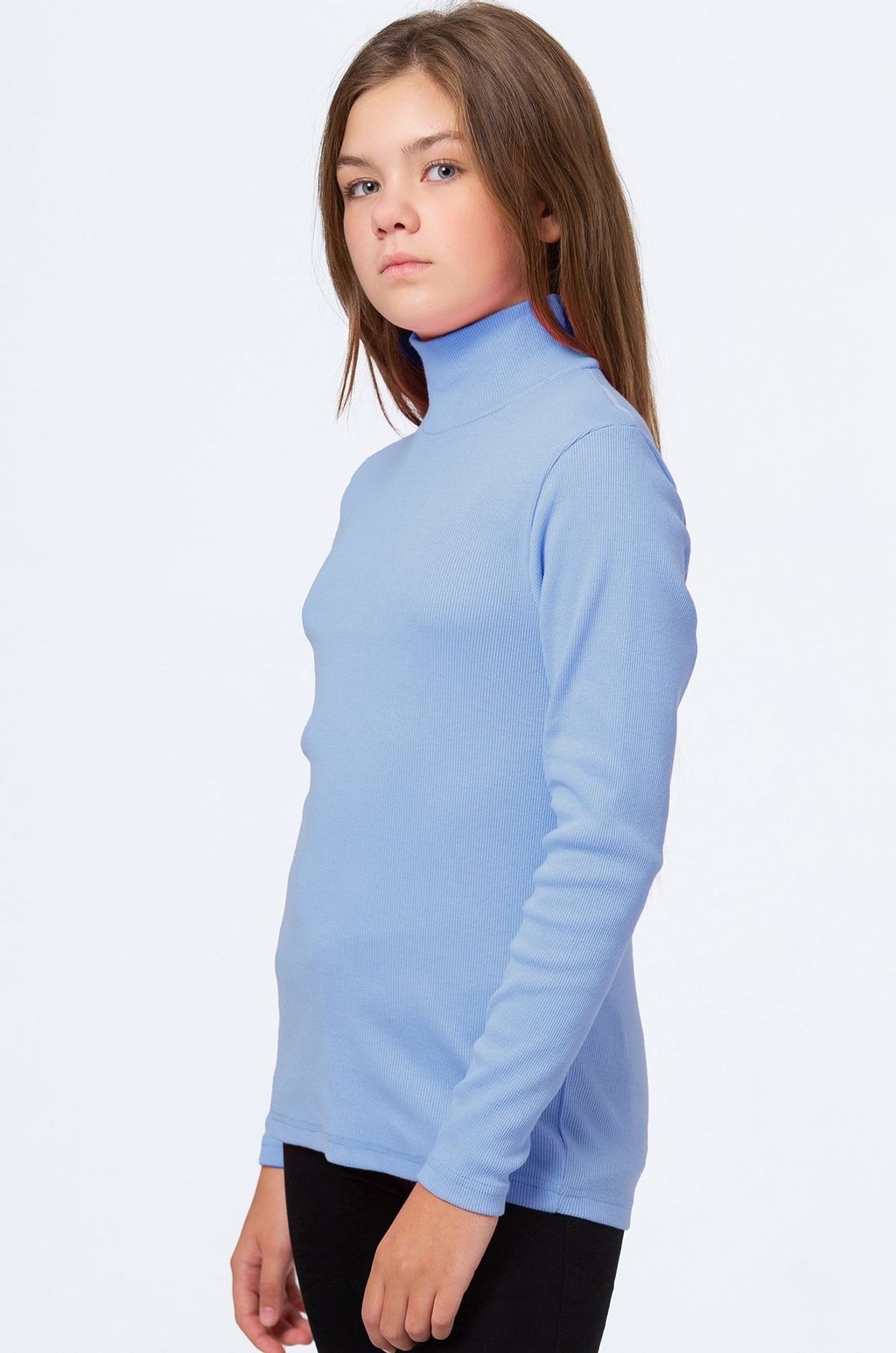 Детская базовая водолазка в рубчик Happyfox