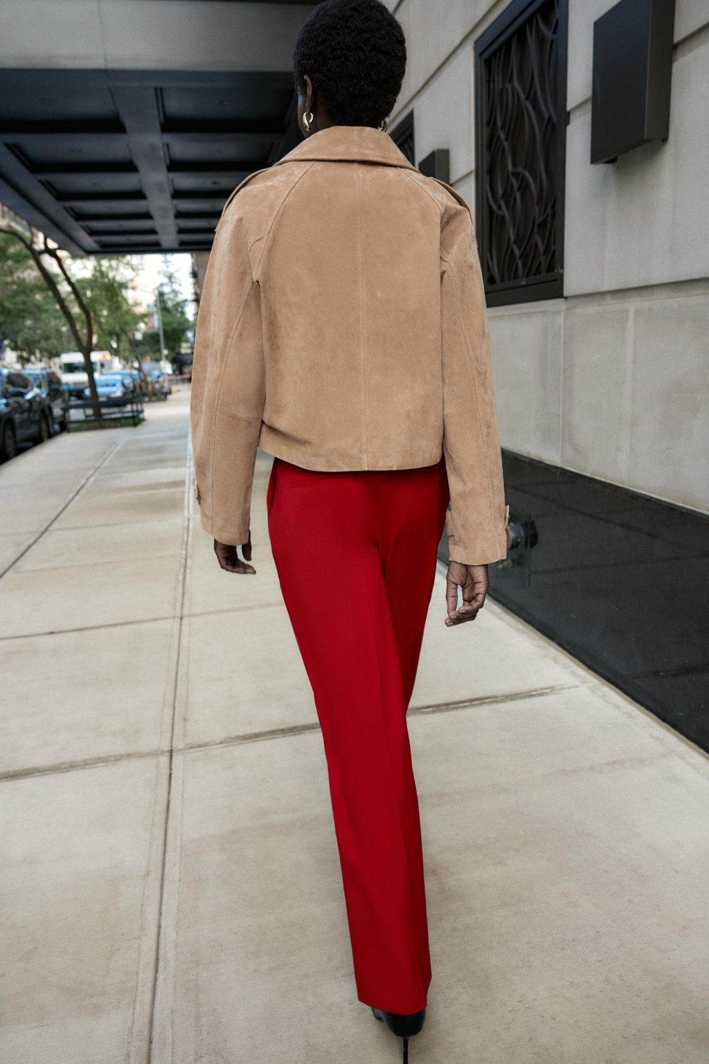 STRAIGHT-LEG TROUSERS WITH BELT - Zara фото 4