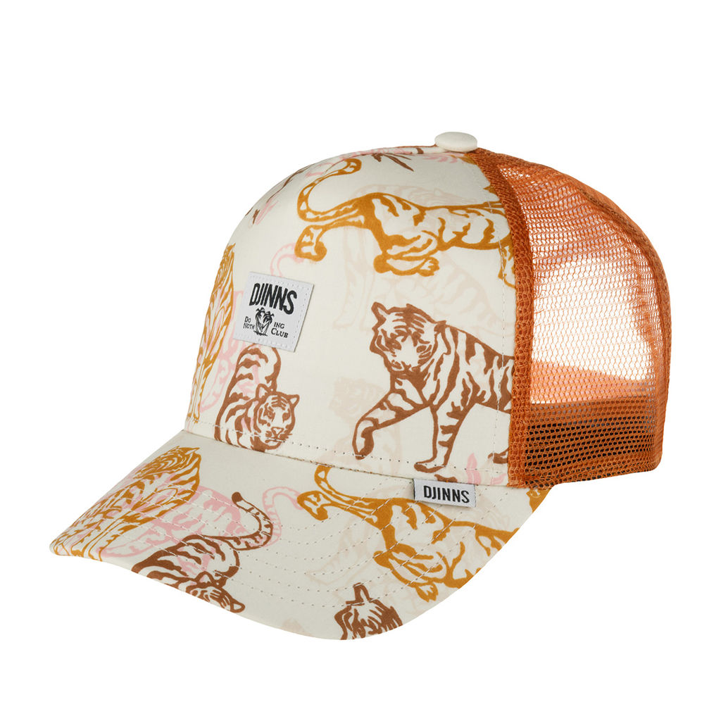 Бейсболка DJINNS арт. HFT Aloha Tiger (кремовый / рыжий)