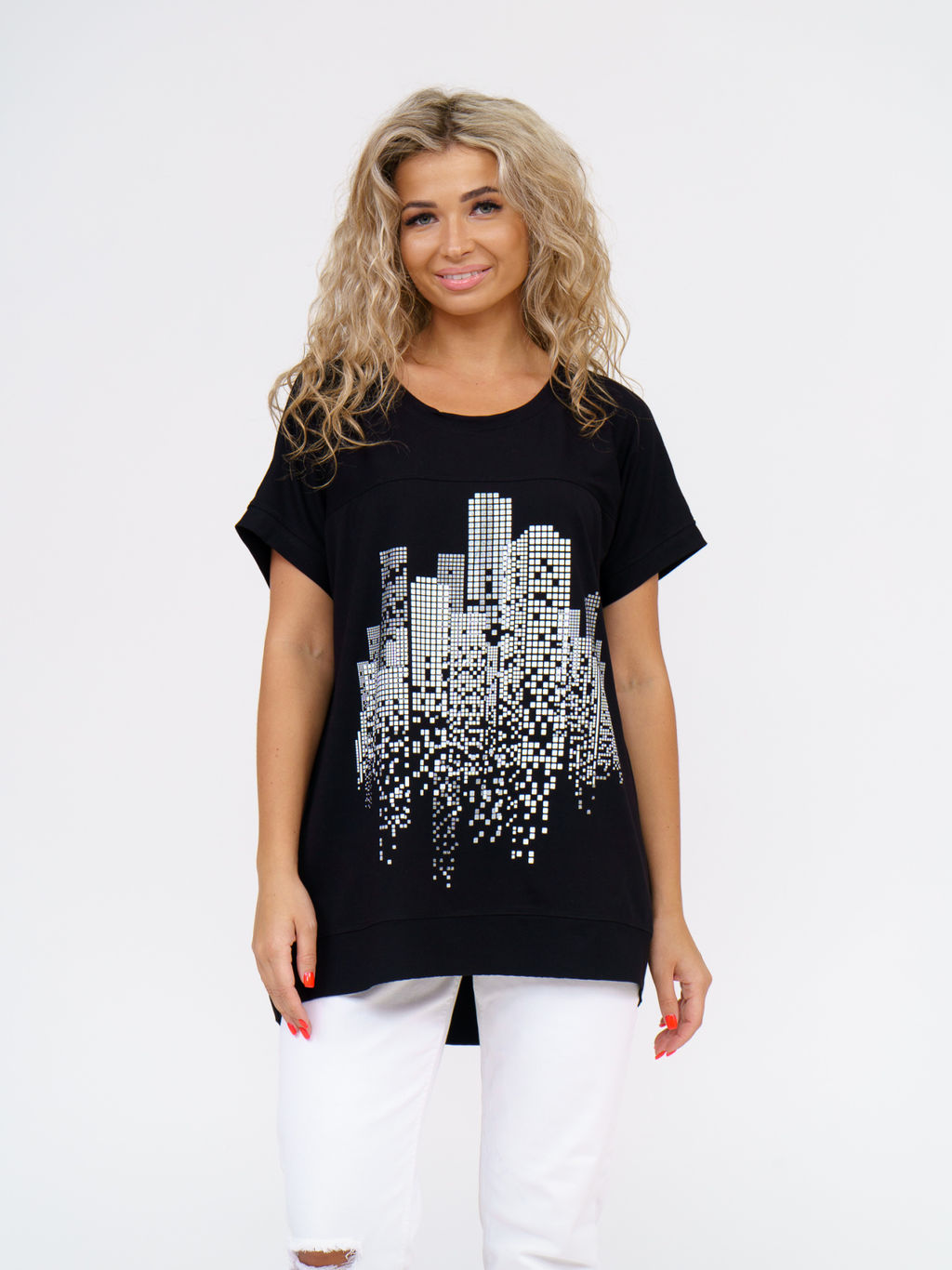 864 Футболка "Черный"