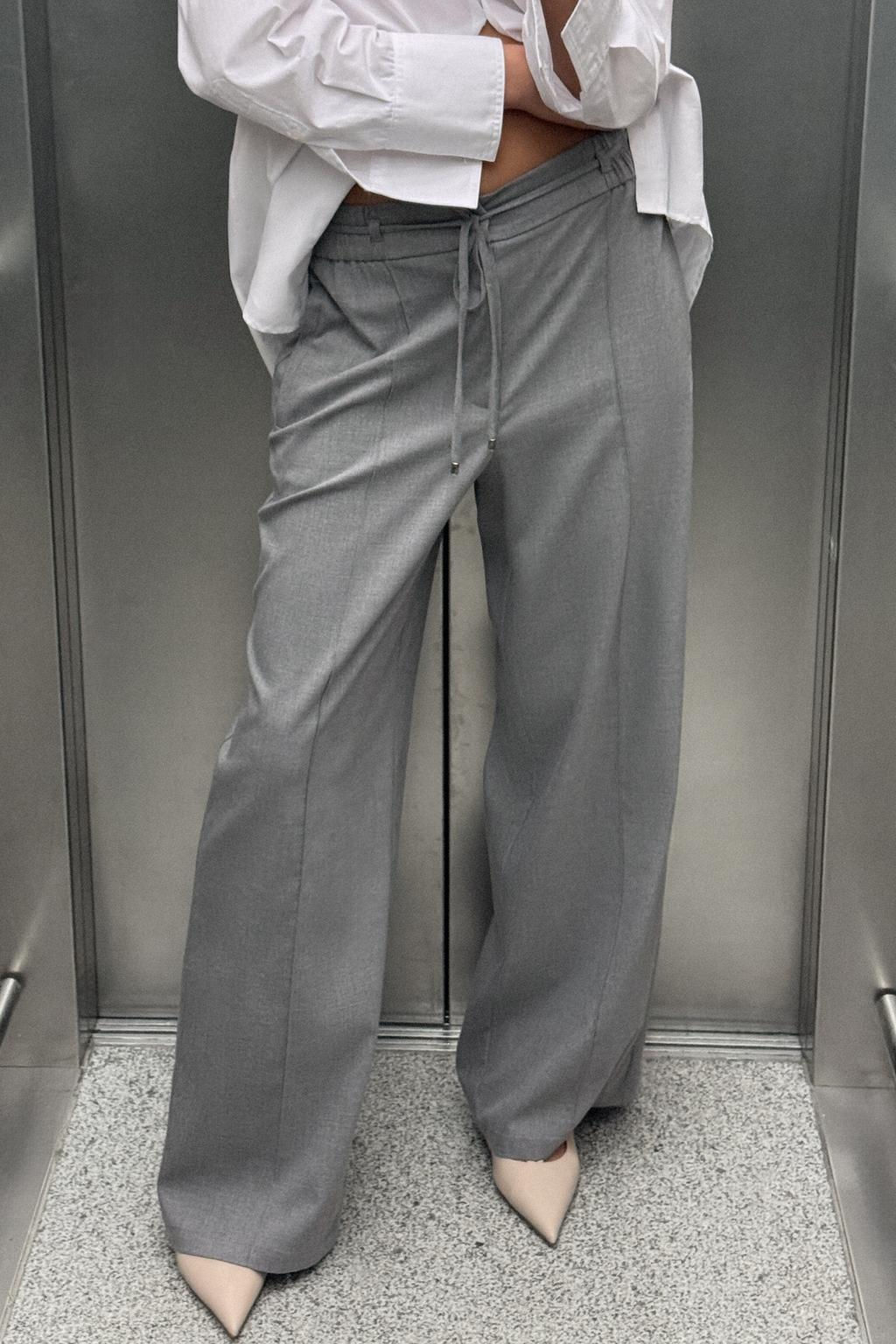 WIDE-LEG TROUSERS WITH ELASTIC WAISTBAND