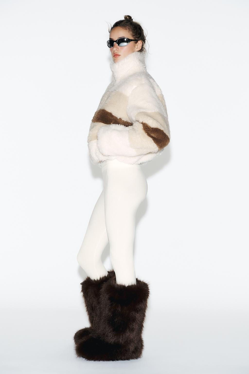 FAUX SHEARLING JACKET HEIQ XREFLEX RECCO® TECHNOLOGY SKI COLLECTION, CHARACTERISTICS - Zara фото 3
