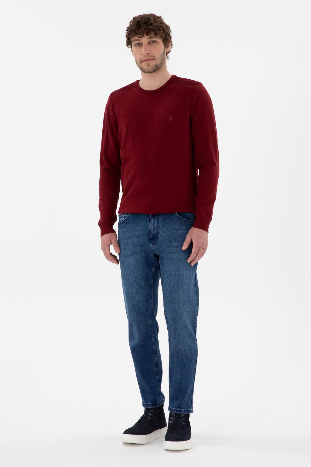 Мужские темно -синие джинсы брюки Неожиданная скидка в корзине - U.s. polo assn фото 3