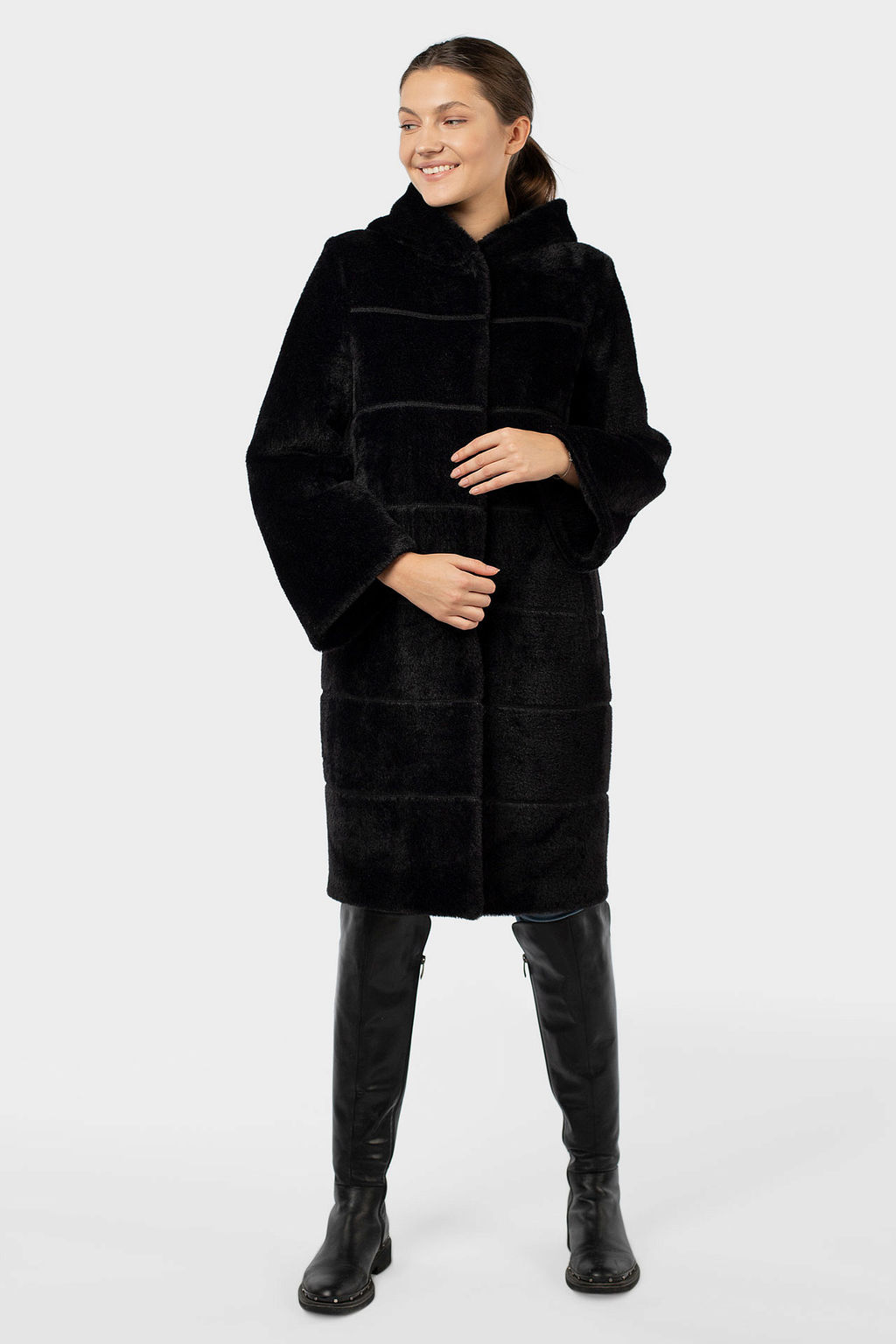 02-3176 Пальто женское утепленное - El podio фото 2