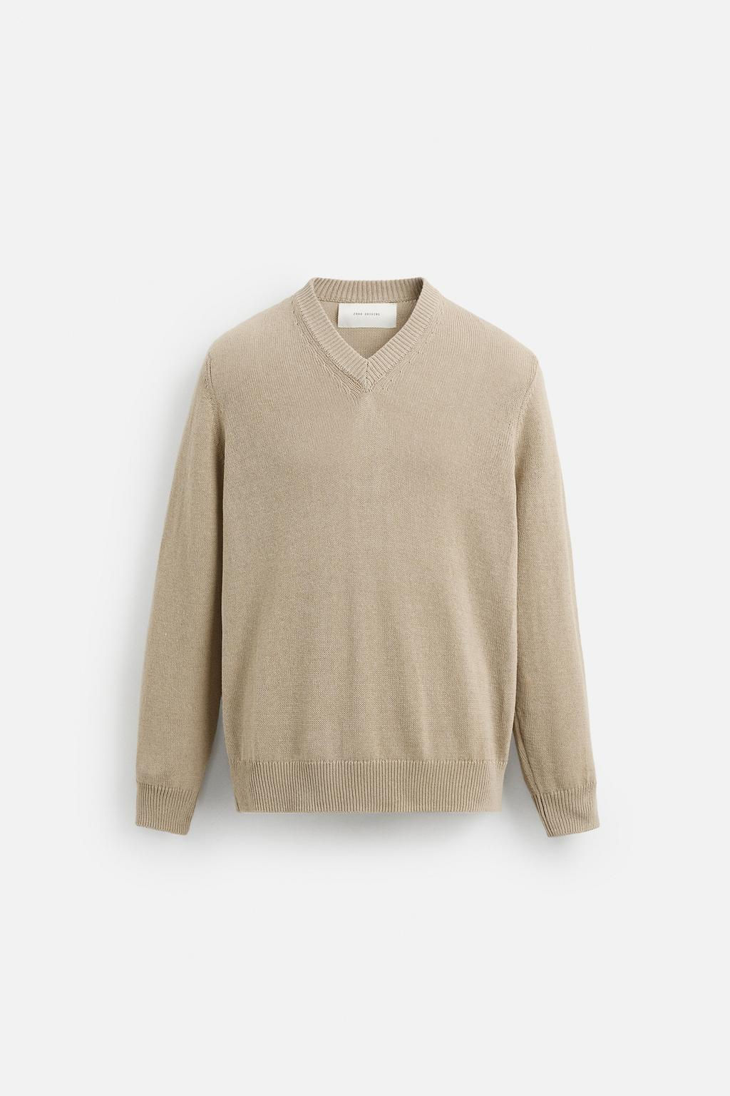 COTTON - LINEN SWEATER - Zara фото 8