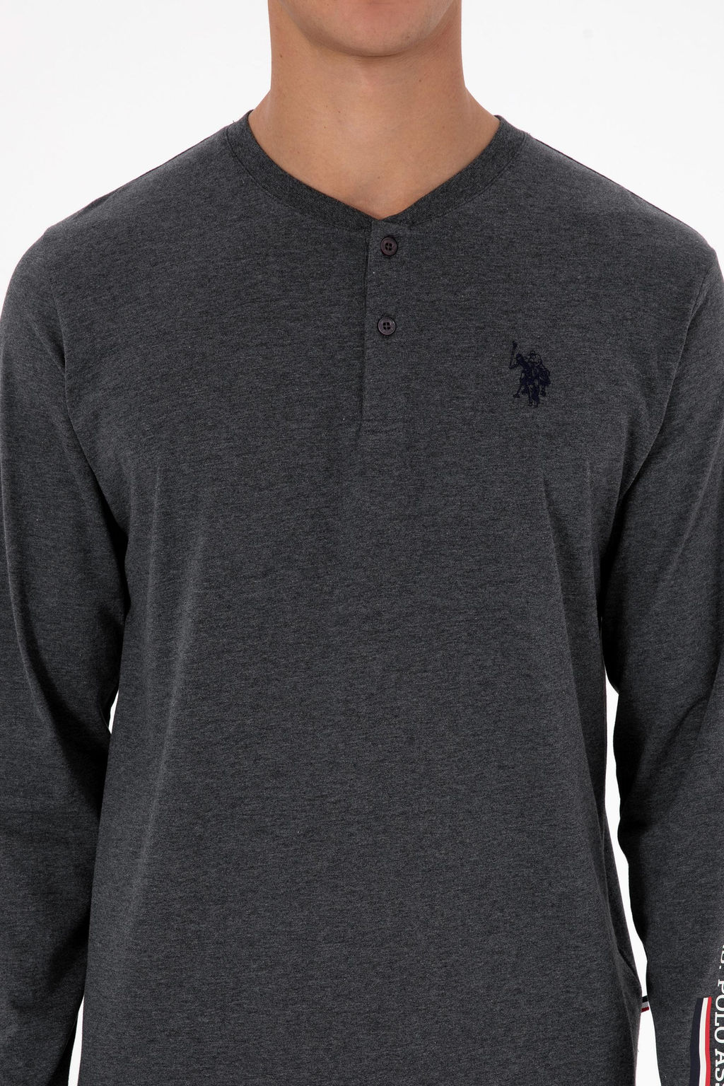 Erkek Antrasit Melanj Pijama Tak_m_ Sepette S_rpriz _ndirim - U.s. polo assn фото 6