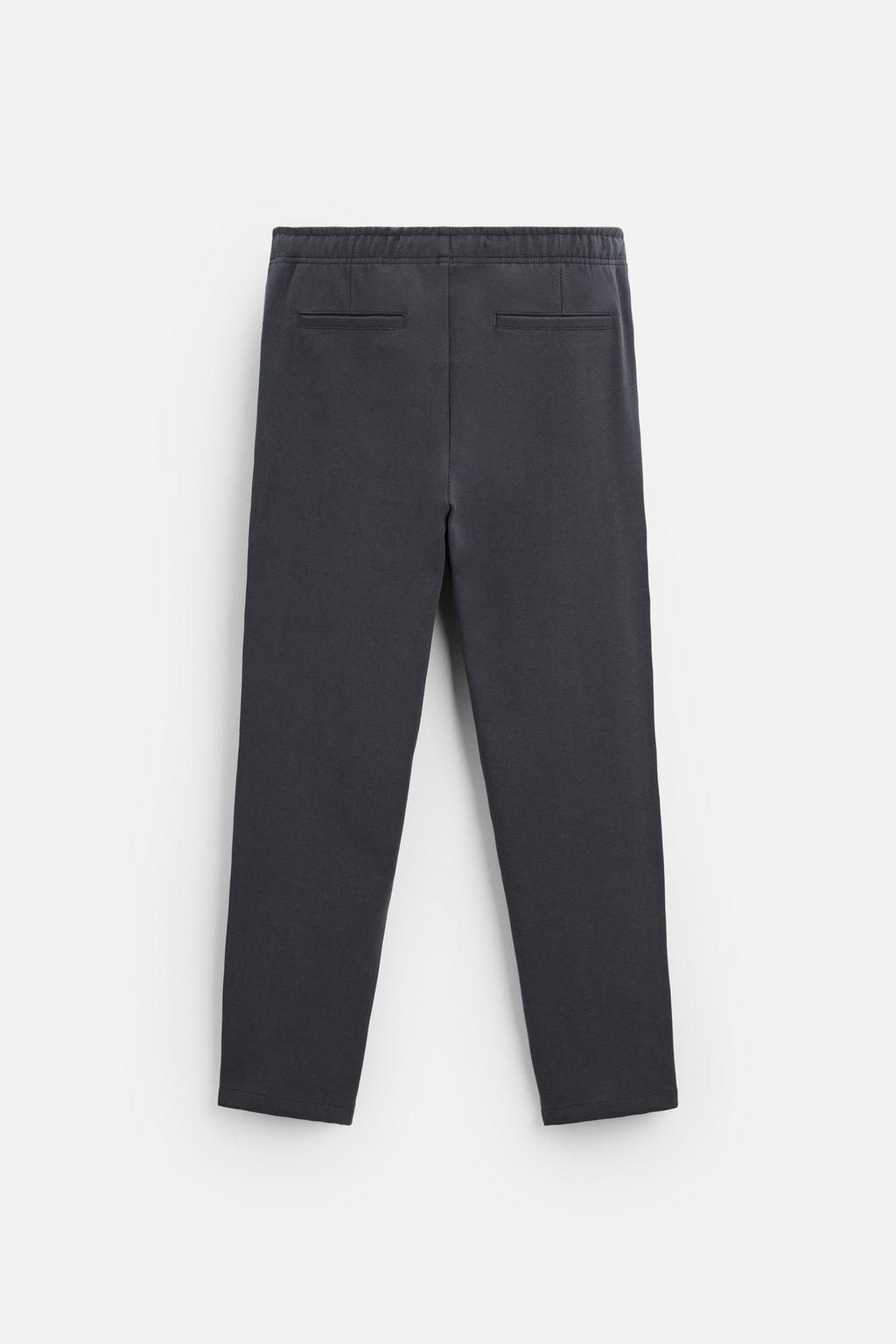 COMFORT FIT JOGGER WAIST TROUSERS - Zara фото 42