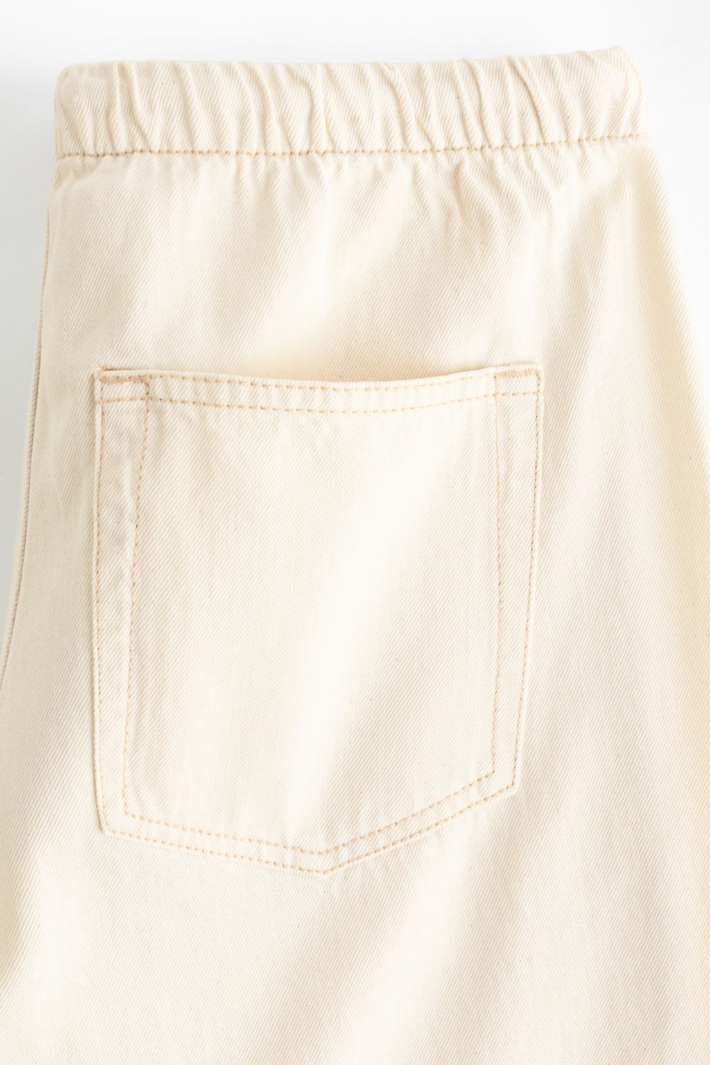 Pantal?n denim con cord?n de ajuste - H&m фото 7