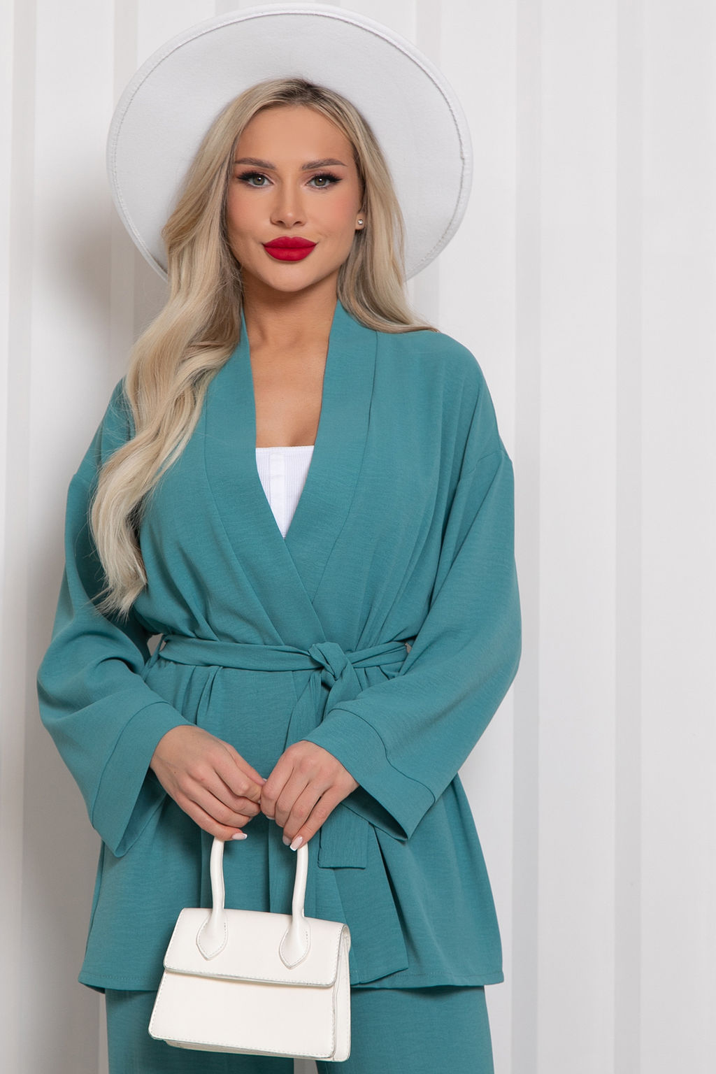 Костюм брючный Сингапур (полынь) К11-89/2 - Николь фото 3