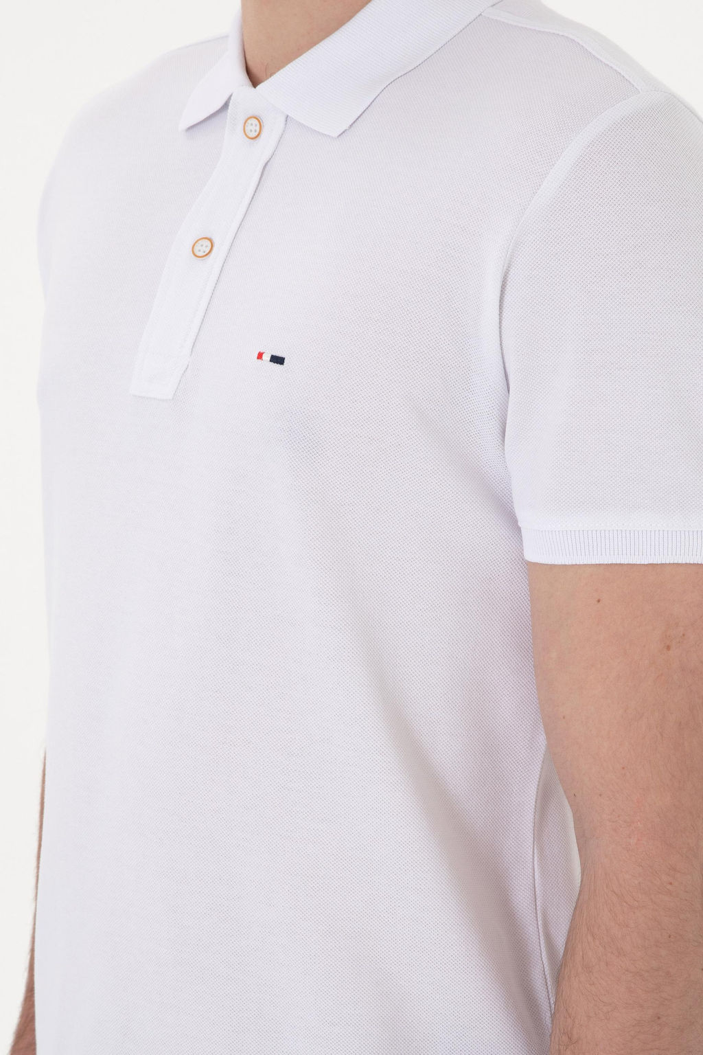 Erkek Slim Fit Polo Yaka Beyaz Basic Ti__rt Sepette S_rpriz _ndirim - U.s. polo assn фото 14