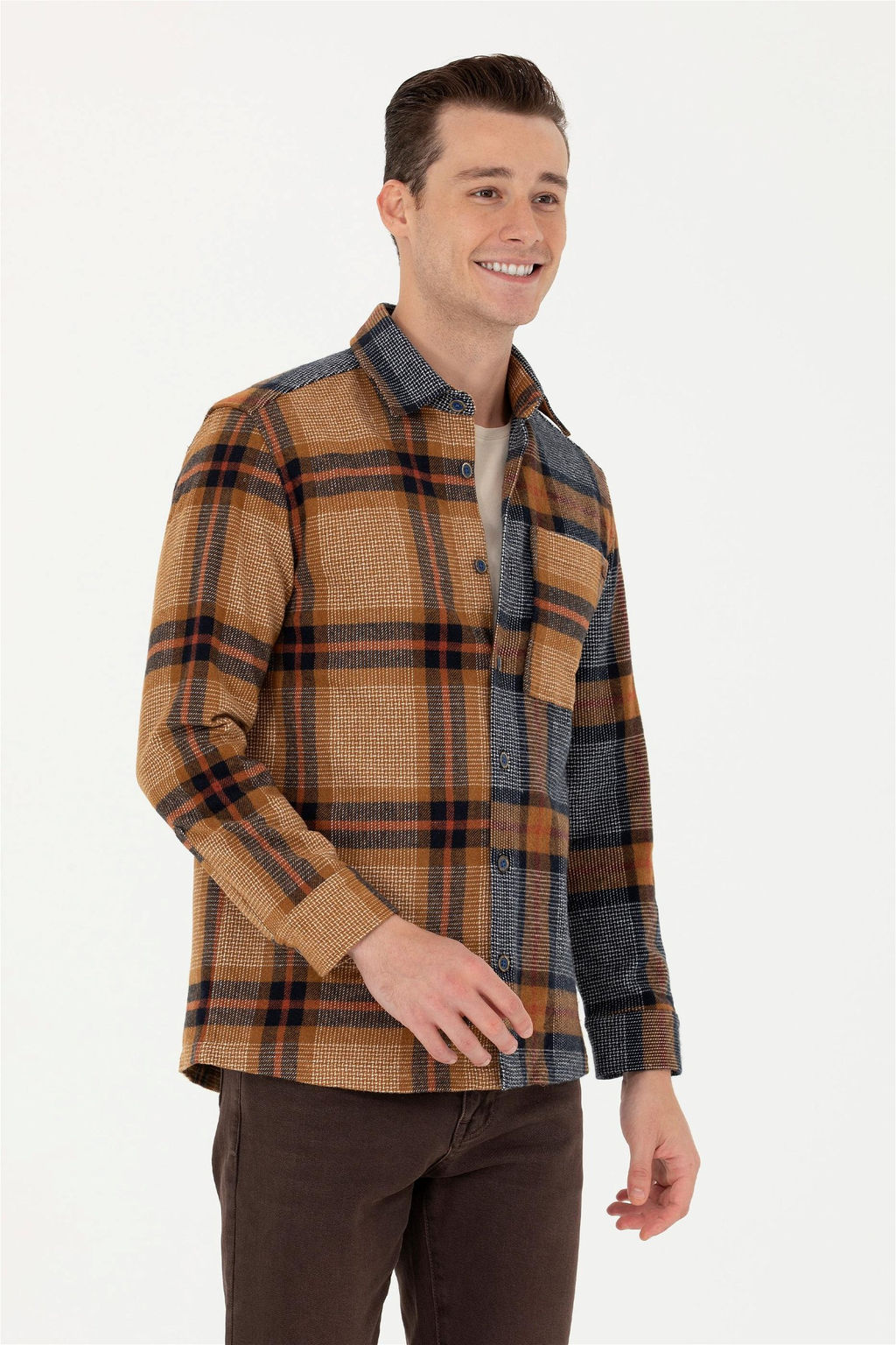 Мужская рубашка Lumberjack светло-коричневого цвета Неожиданная скидка в корзине - U.s. polo assn фото 2
