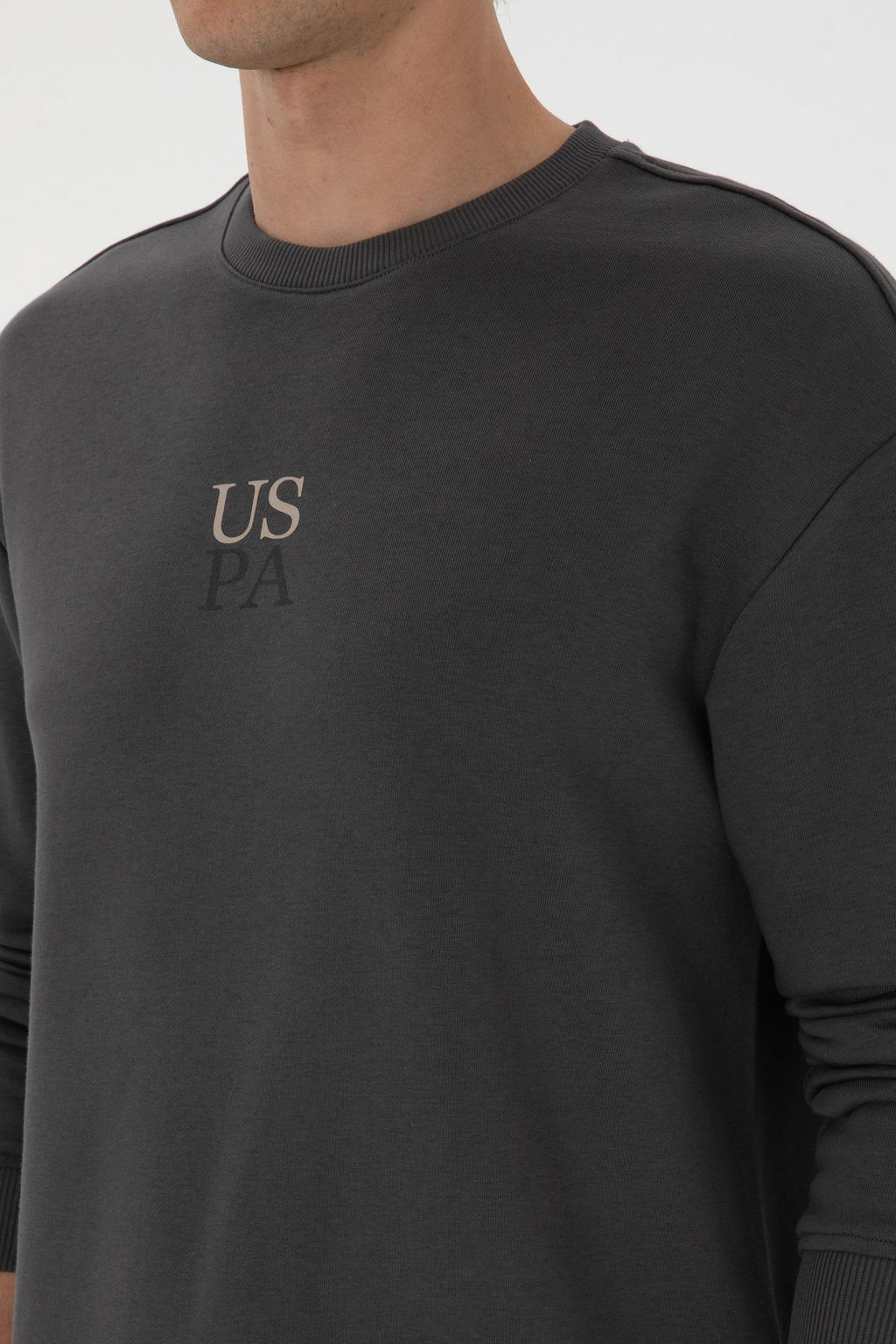 Erkek Antrasit Basic Sweatshirt Sepette S_rpriz _ndirim - U.s. polo assn фото 7