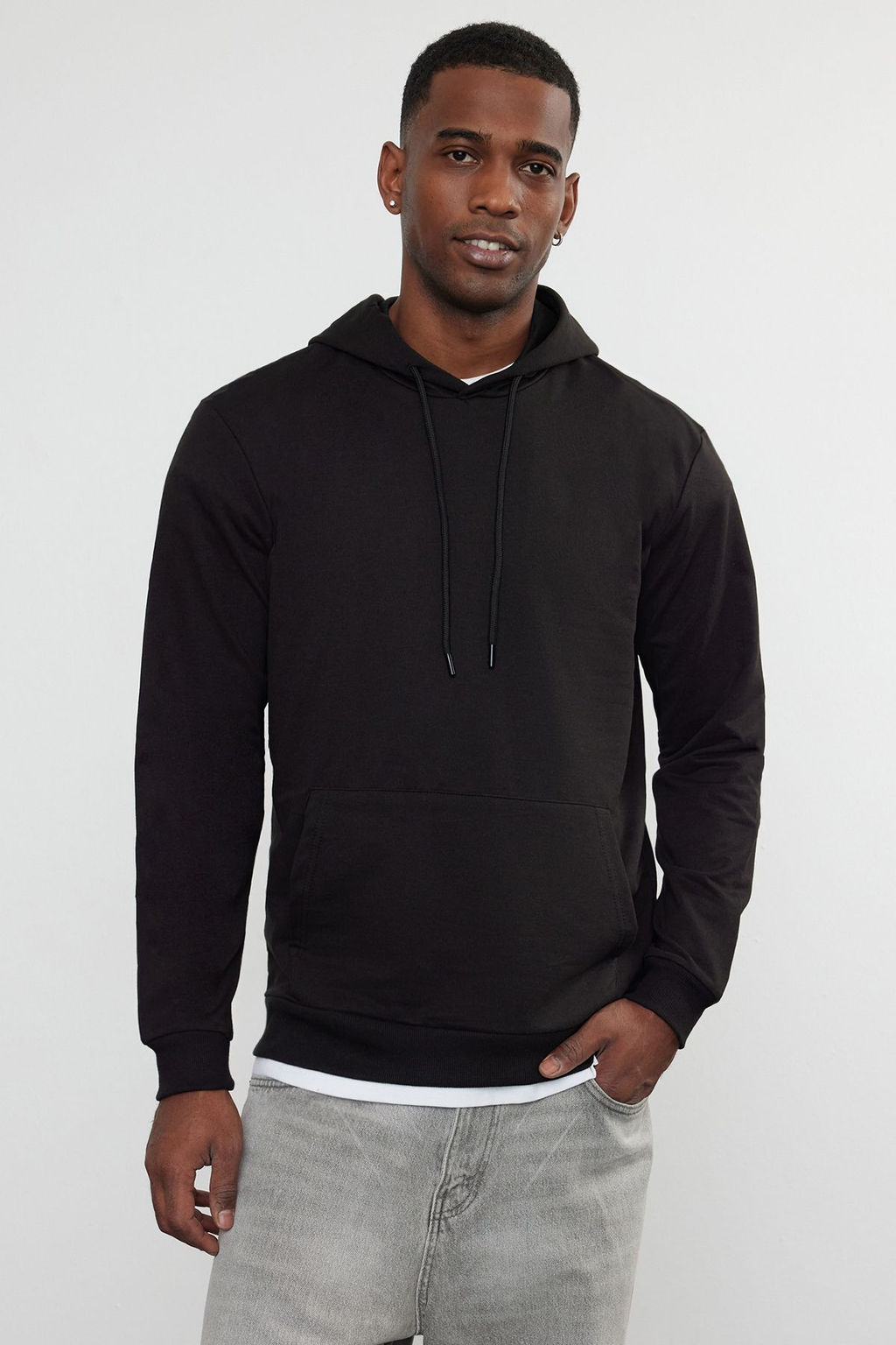TRENDYOL MAN Mavi Regular/Normal Kesim Kapusonlu Uzun Kollu Sweatshirt TMNAW20SW0162 - Trendyolmilla фото 23