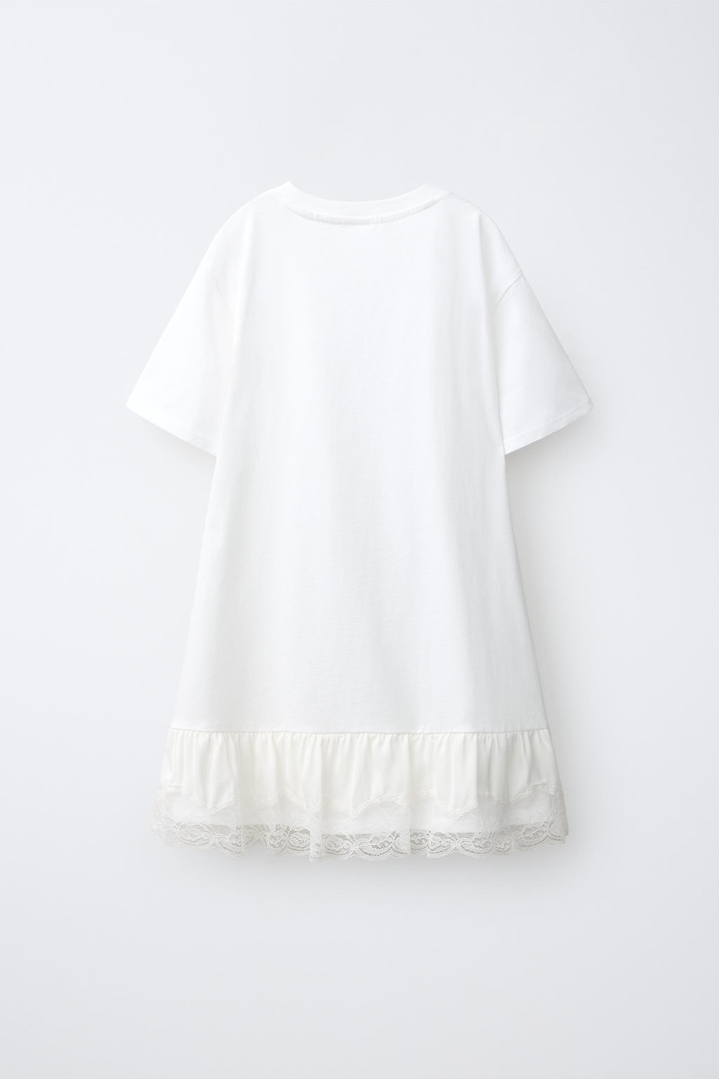 VESTIDO LENCERO COMBINADO / Blanco - Zara фото 3