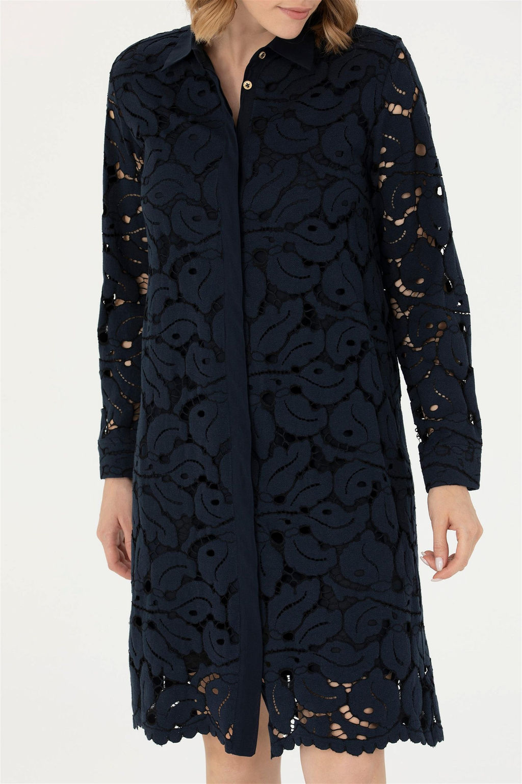 U. S. Polo Assn Женское темно-синее тканое платье - U.s. polo assn фото 13