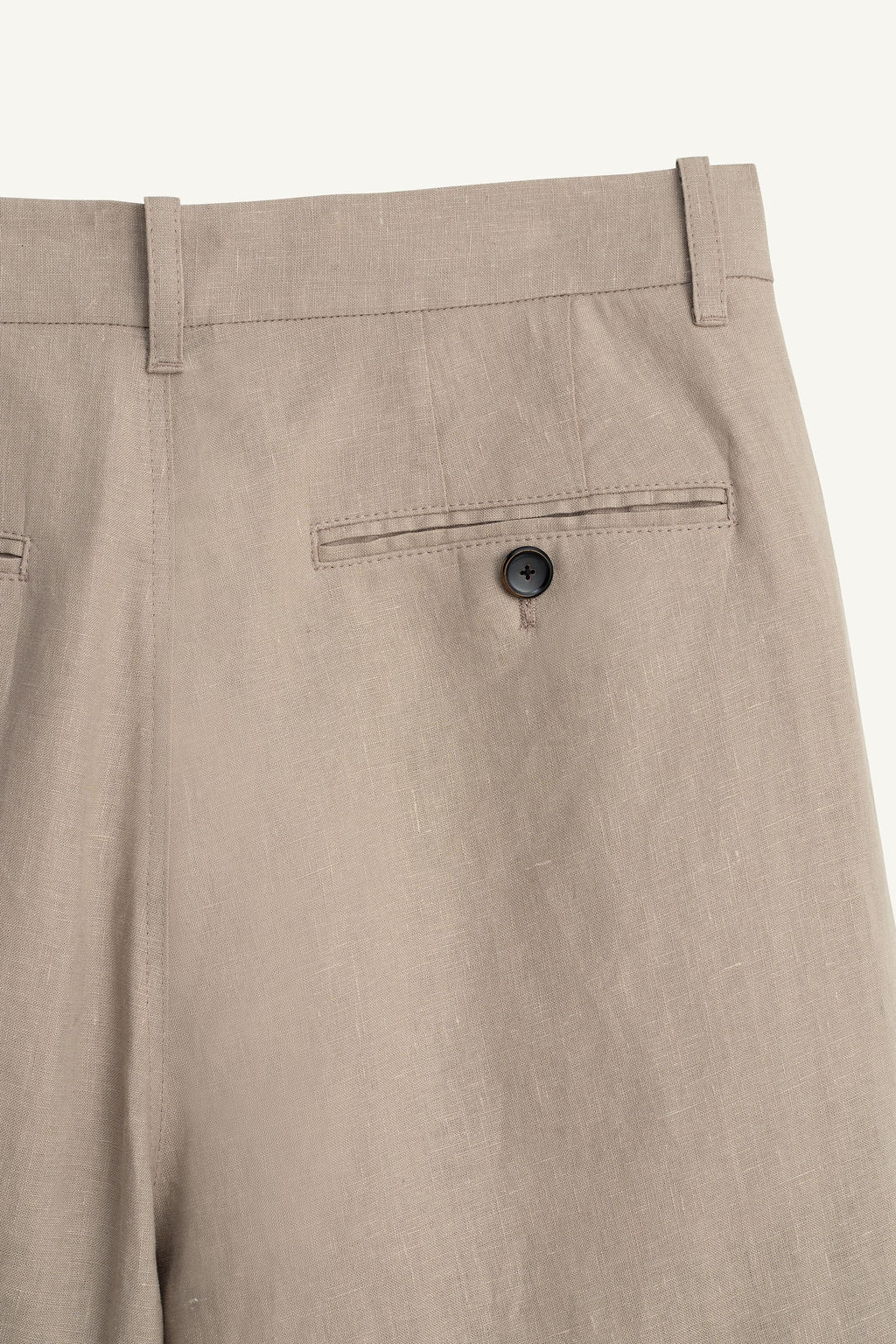 BERMUDA CRUZADA WIDE FIT 100% LINO / Beige - Zara фото 9