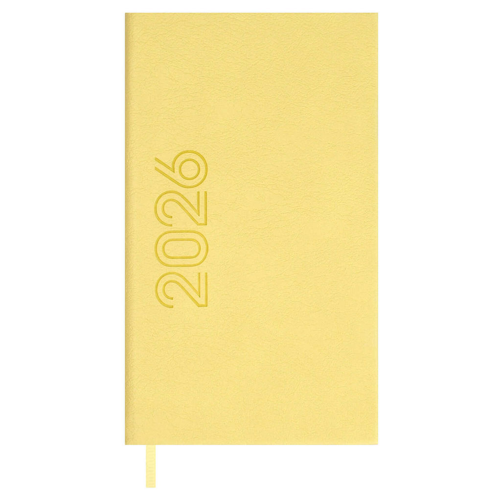 Еженедельник датированный 2026 ESCALADA, 85х145 мм, 64 л., арт. 70363/ 40 ЛОЗАНЖ ЖЁЛТЫЙ