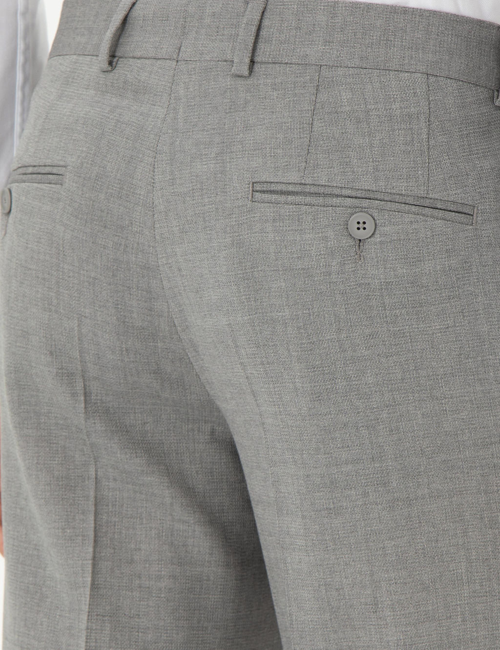 Gri Slim Fit Y_n Klasik Pantolon