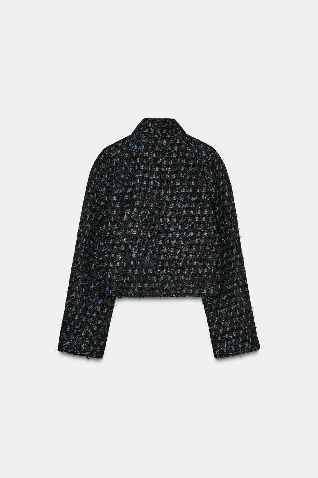 METALLIC THREAD TEXTURED CROSSOVER JACKET - Zara фото 6