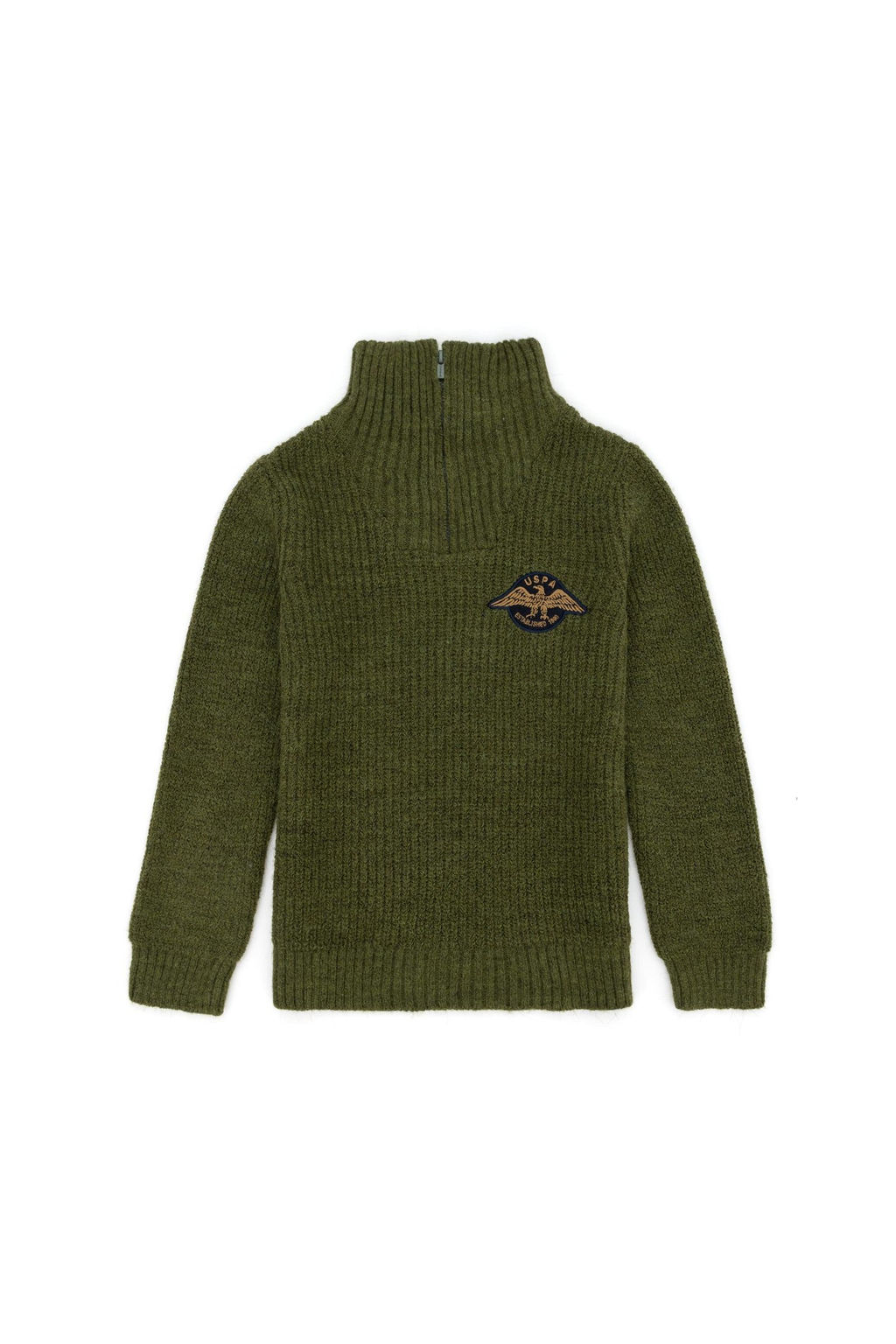 Свитер цвета хаки для мальчика - U.s. polo assn фото 4