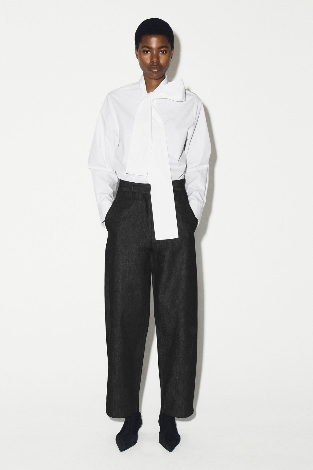 CAMISA DE ALGOD?N CON LAZADA - H&m фото 8