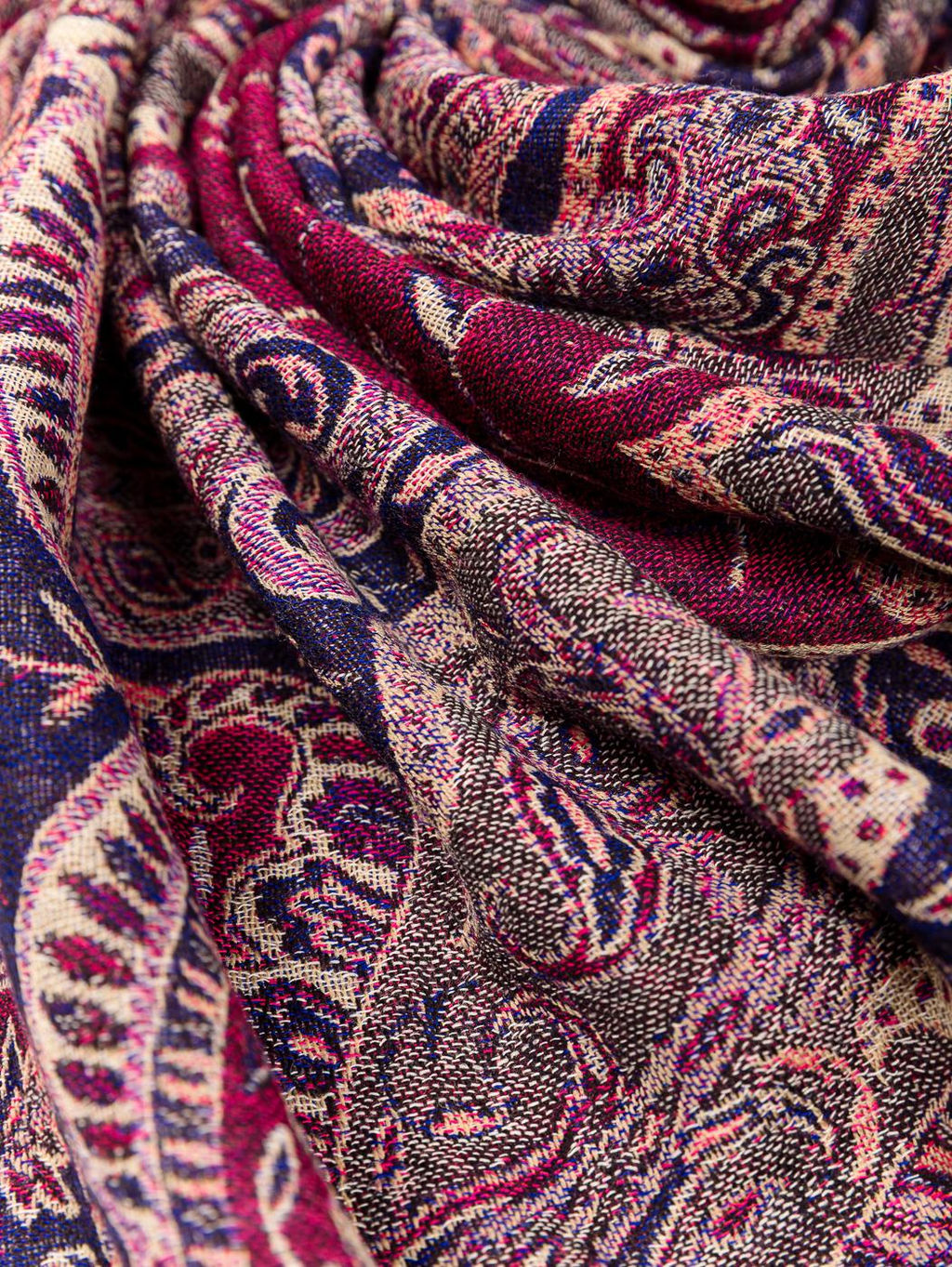 Палантин (шерсть вареная) в ассортименте № Тк731/56 - Ганг фото 3