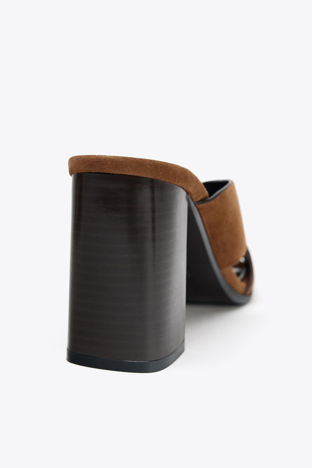 SPLIT SUEDE BLOCK HEEL SANDALS - Zara фото 13