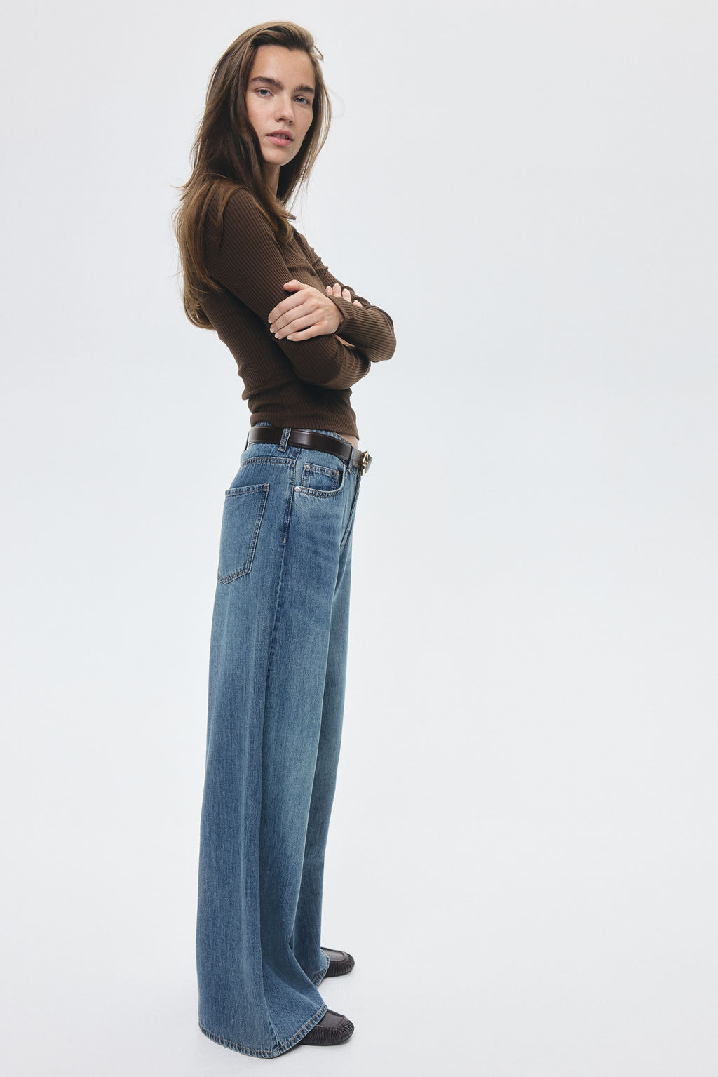 Wide Regular Jeans - H&m фото 8