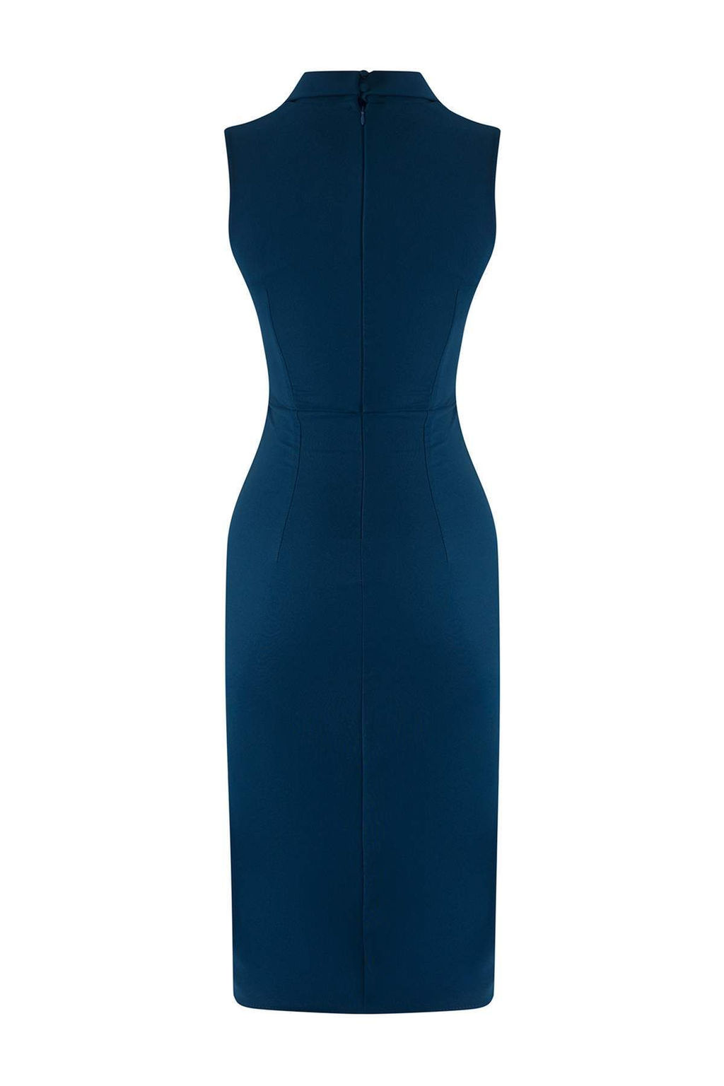 TRENDYOLMILLA Siyah Vucuda Oturan Dugme Detayl? Y?rtmacl? Midi Kalem Etek Dokuma Elbise TWOSS23EL02256 фото 7