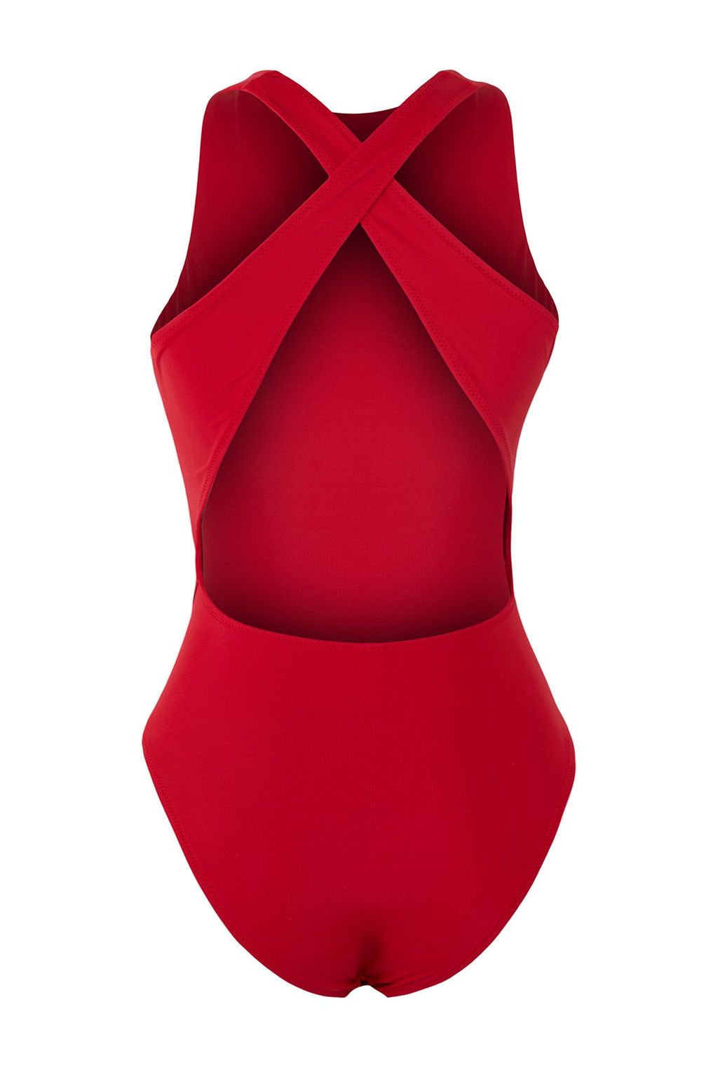 TRENDYOLMILLA K?rm?z? Halter Yaka S?rt Dekolteli Regular Mayo TBESS25MA00038  фото 7