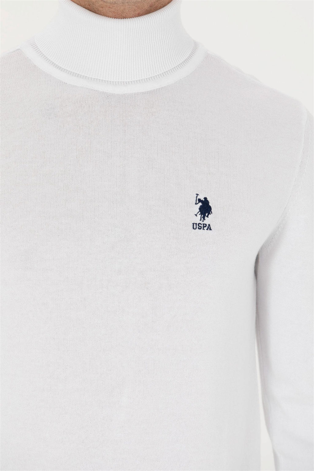 Мужской белый базовый свитер Неожиданная скидка в корзине - U.s. polo assn фото 7