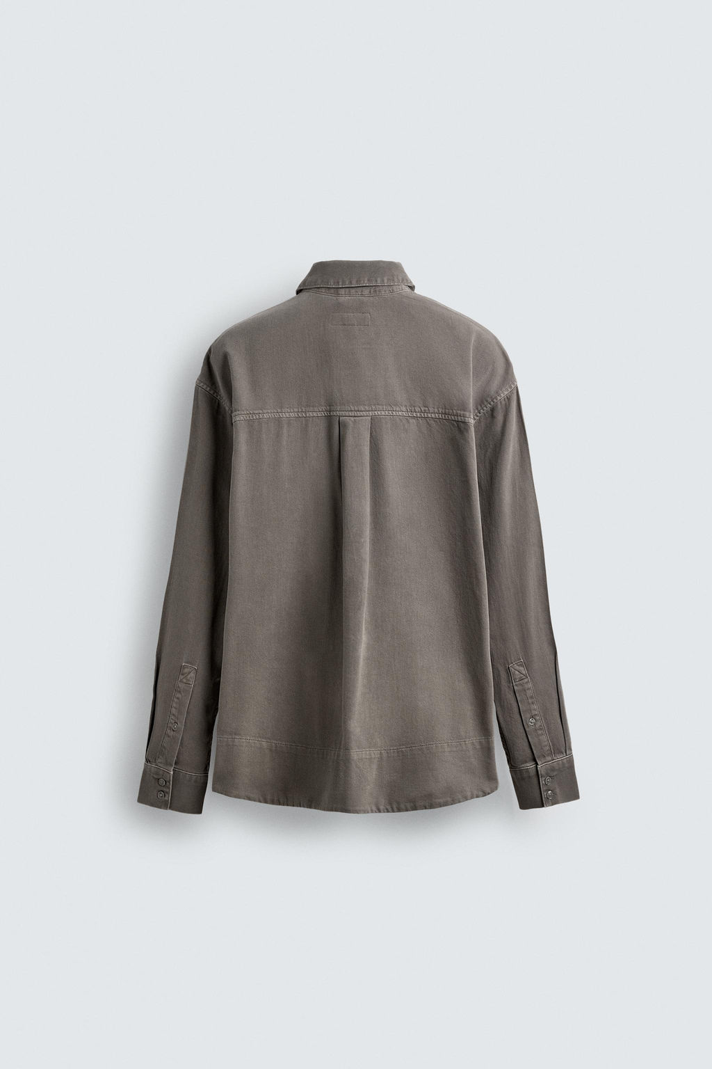 WASHED DENIM SHIRT - Zara фото 8