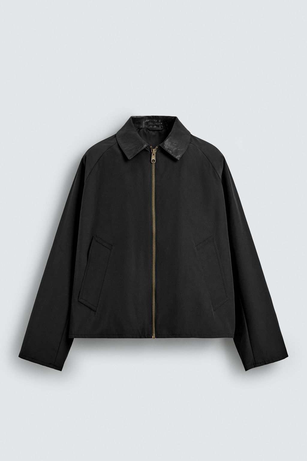 SOBRECAMISA CUELLO CONTRASTE / Negro - Zara фото 6
