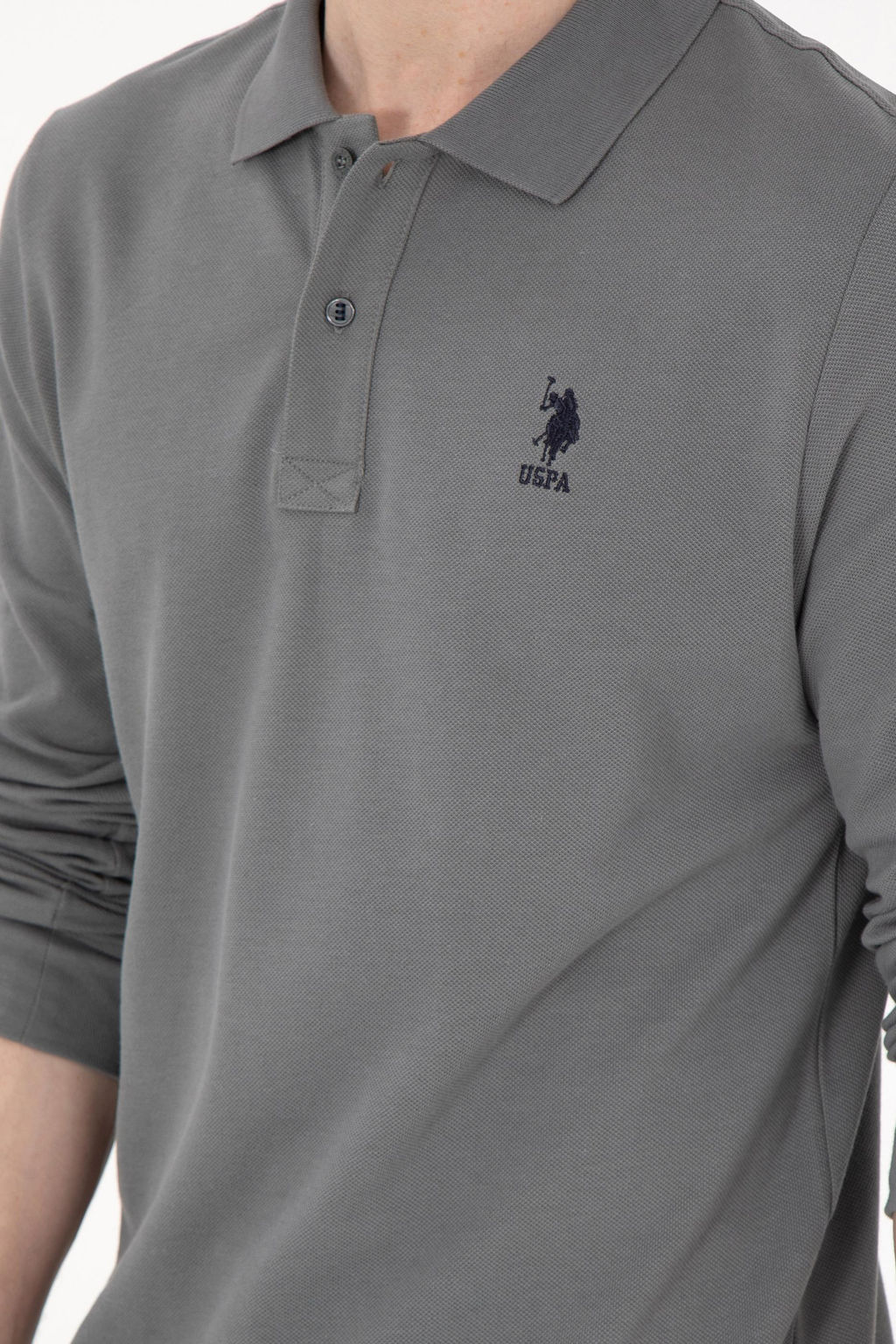 Мужской серый базовый свитшот Неожиданная скидка в корзине - U.s. polo assn фото 7