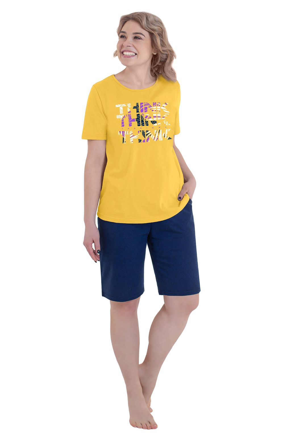 Костюм Остров К-288Ж (44-60) кулирка - Лотос фото 5