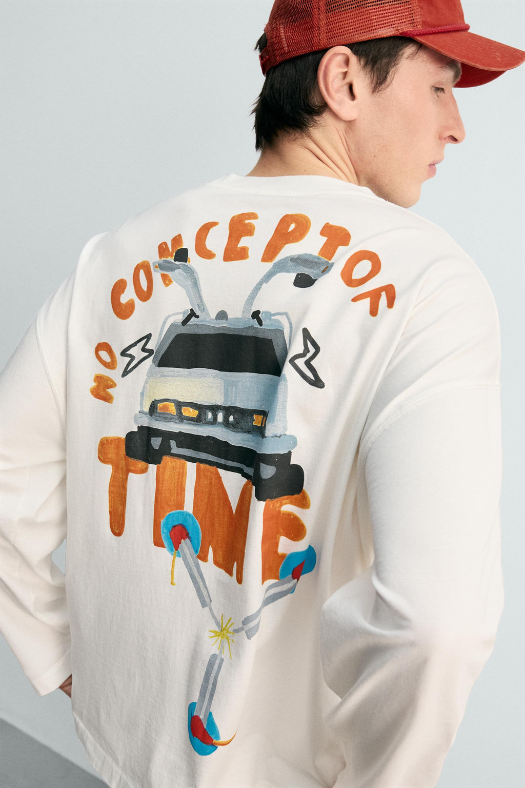 CAMISETA ILUSTRACI?N BACK TO THE FUTURE UCS LLC AND AMBLIN X DYLAN?S T-SHIRT CLUB X ZARA / blanco  фото 7