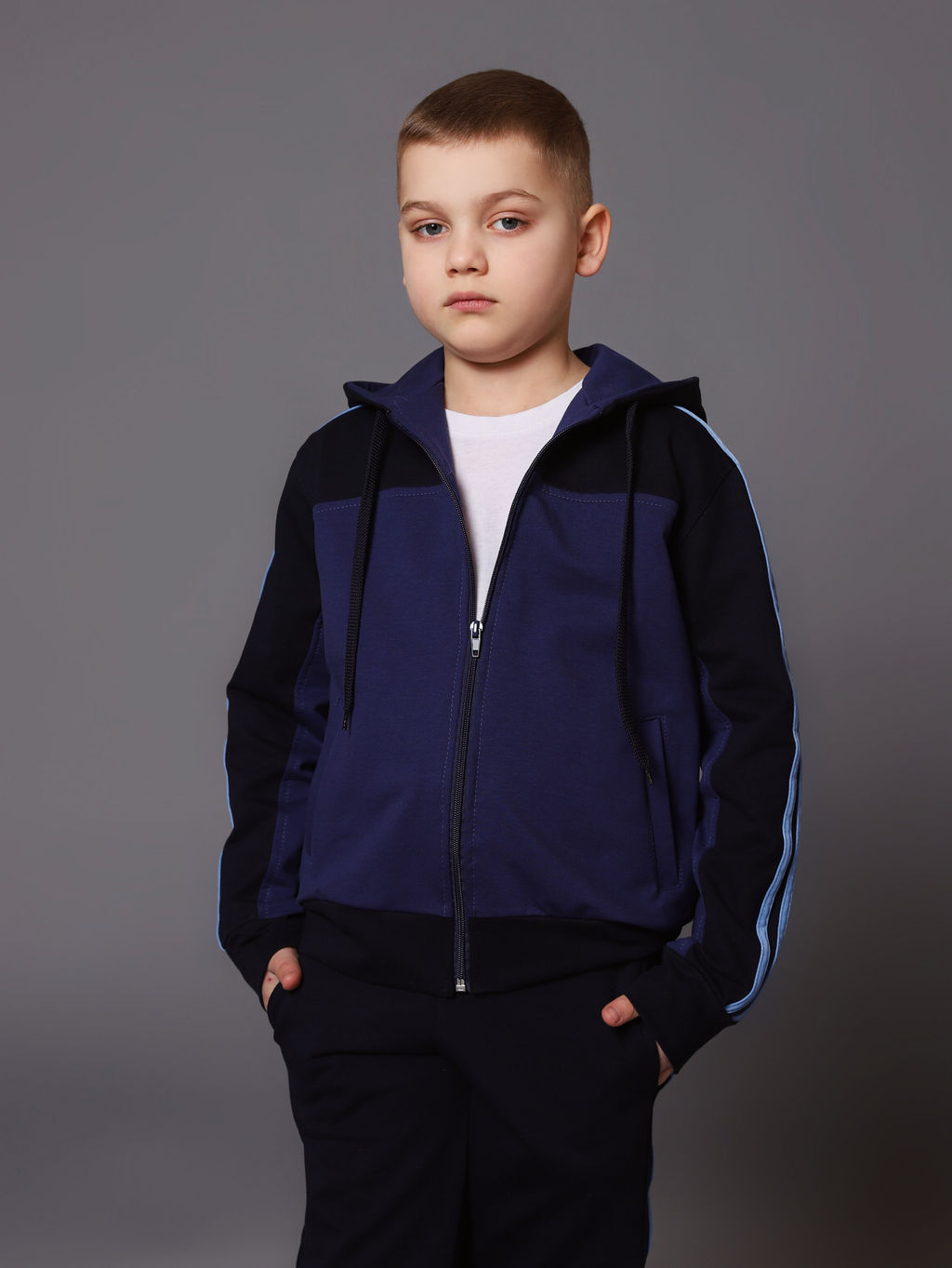 Спортивный костюм К033 Темно-Синий-Джинс от фабрики Спортсоло