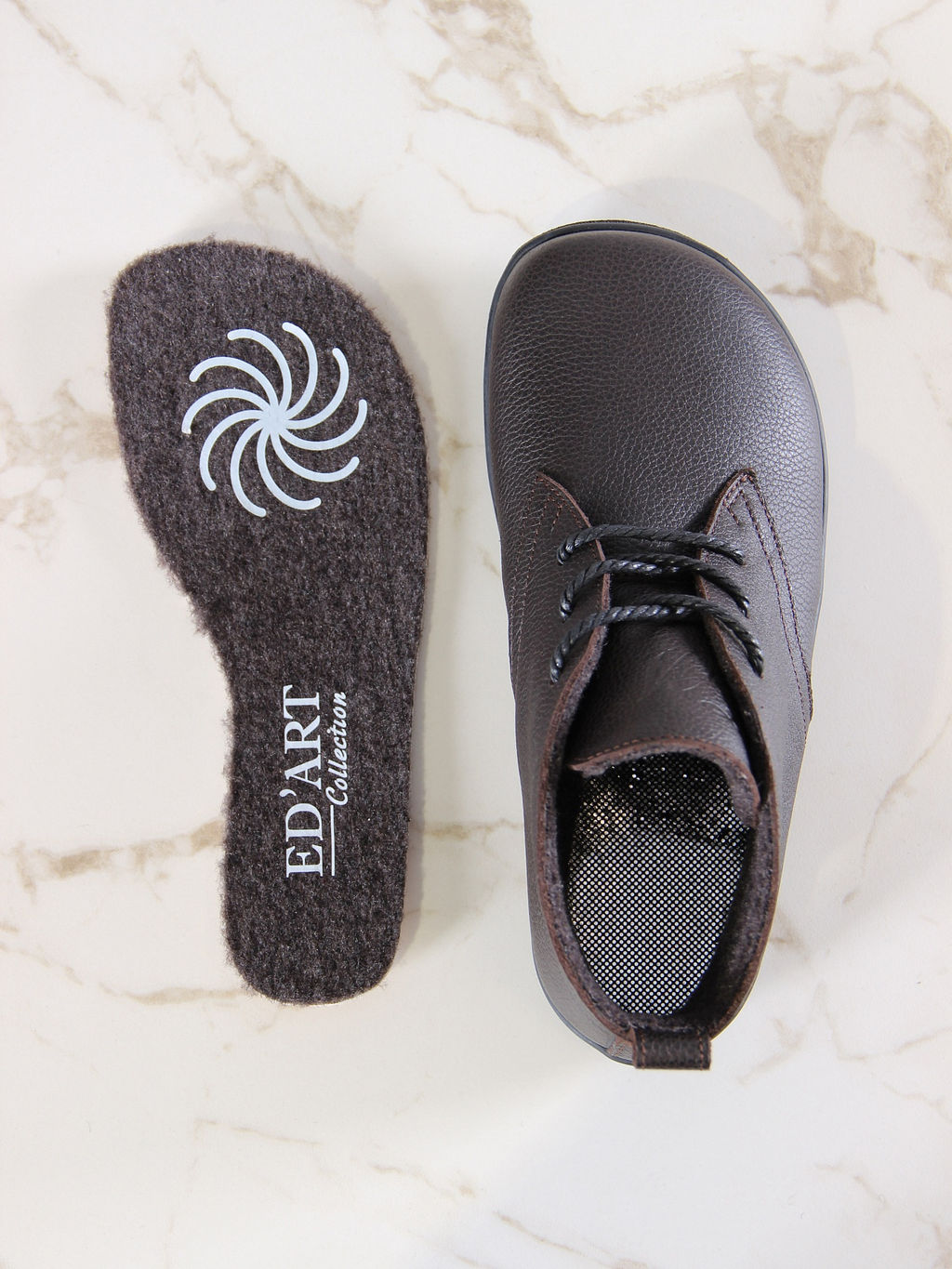 Ботинки женские демисезонные 208.NATAbl.Темно-коричневая оттима/Шерсть