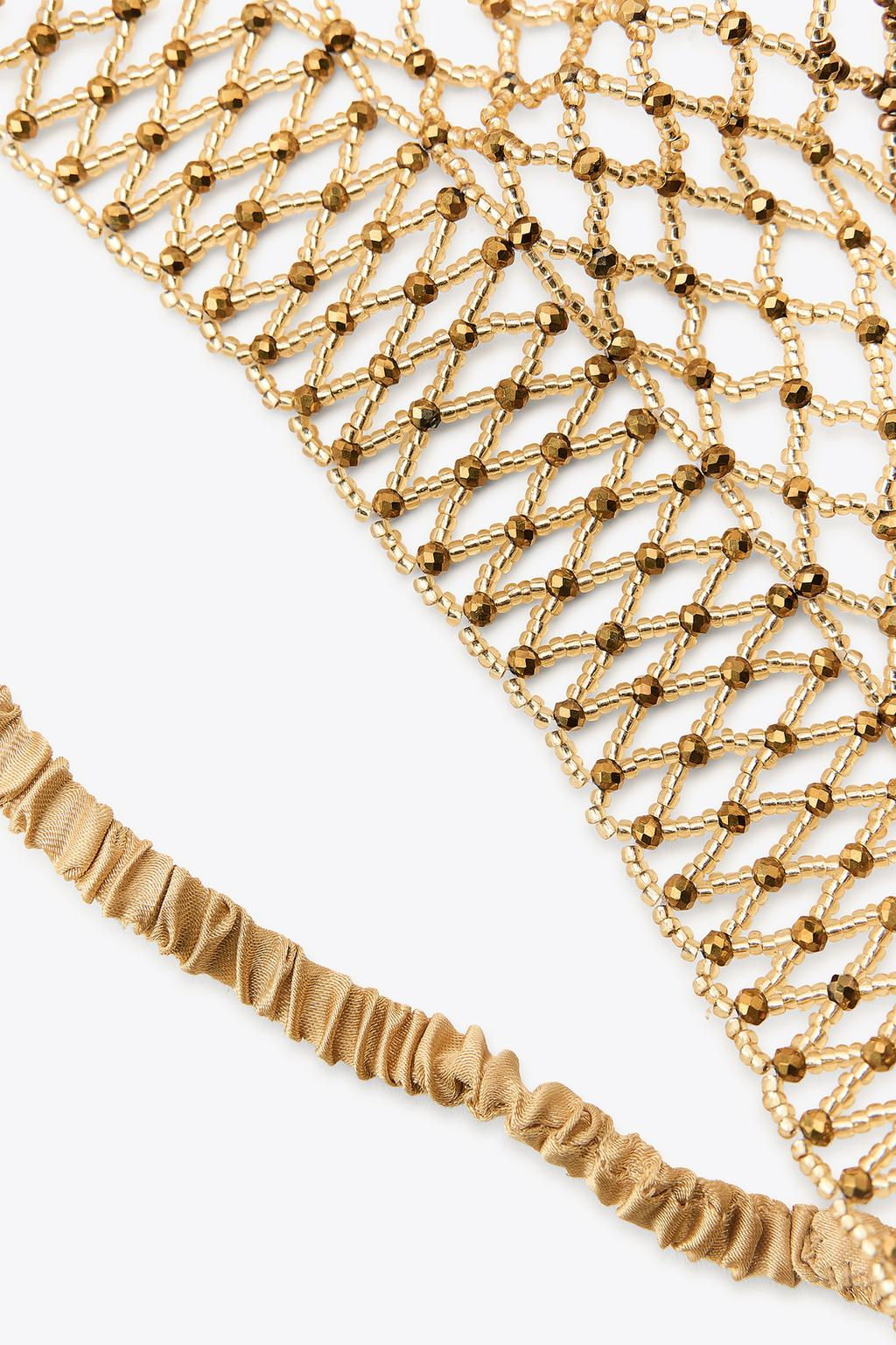 RHINESTONE AND BEAD HEADBAND - LIMITED EDITION - Zara фото 3