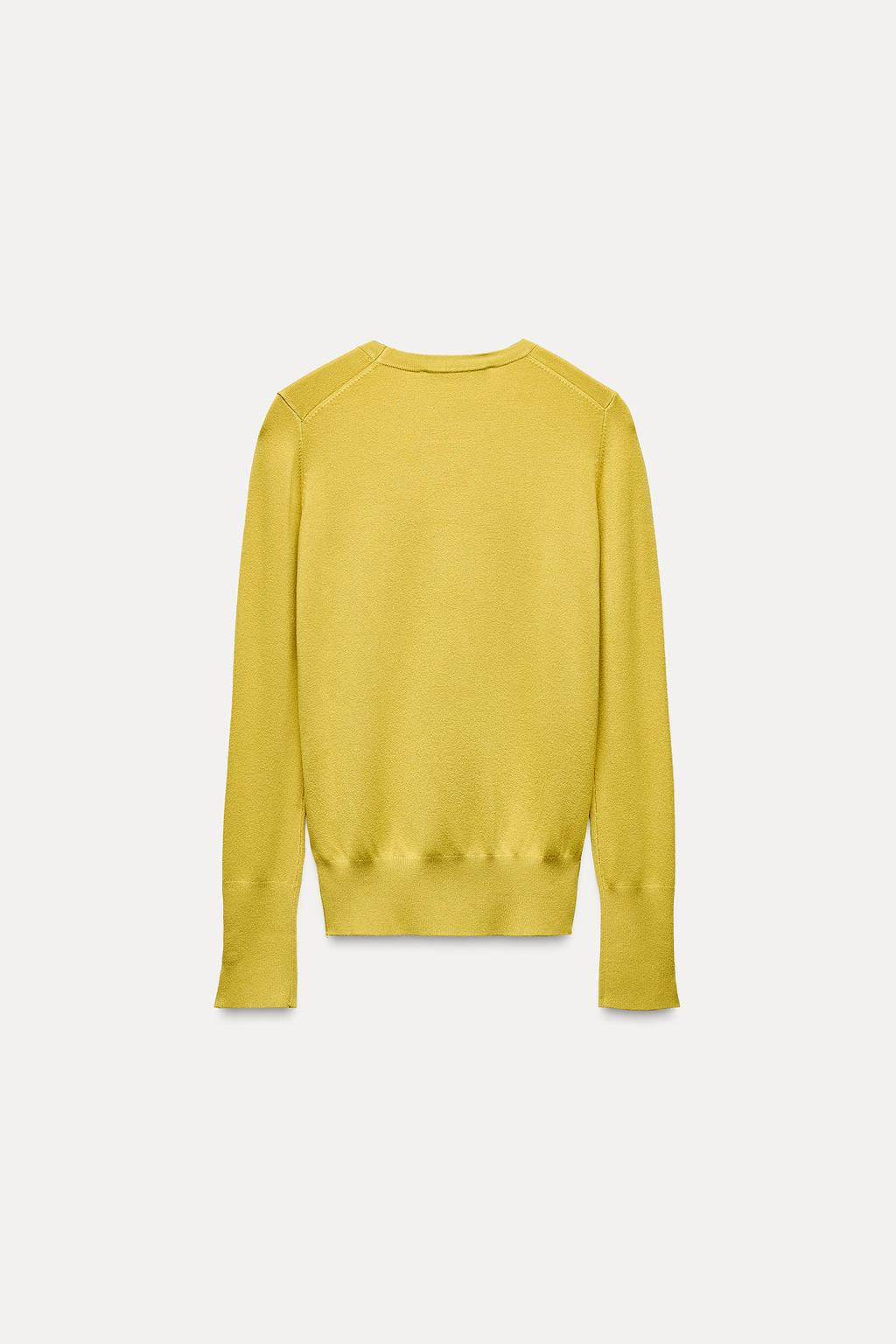 BASIC PLAIN KNIT SWEATER - Zara фото 20
